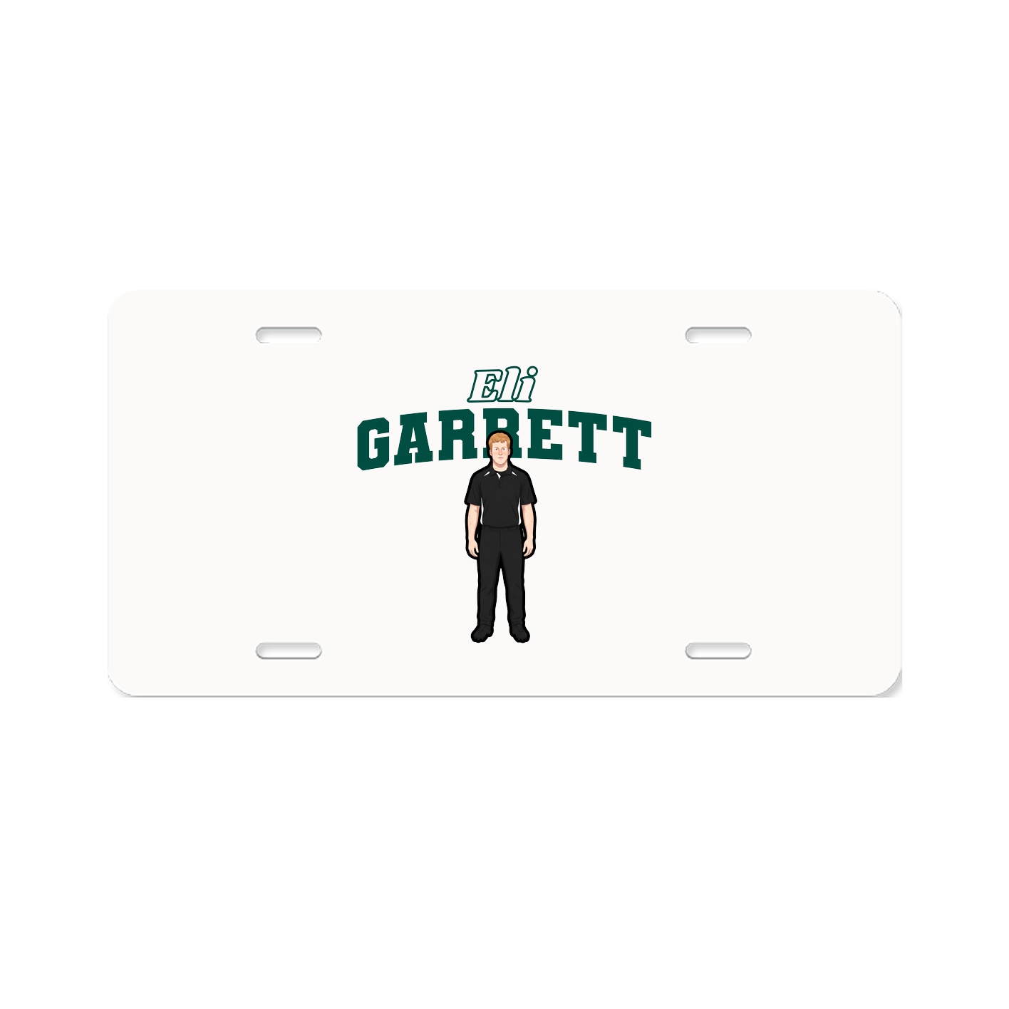 License Plate — Name Arch in Classic