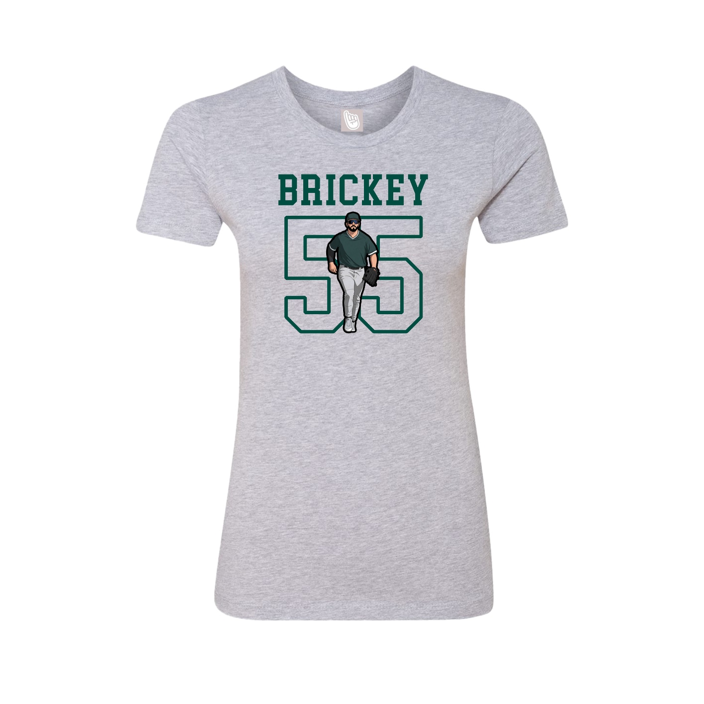 Fitted Women's Tee — Shirsey in Grey