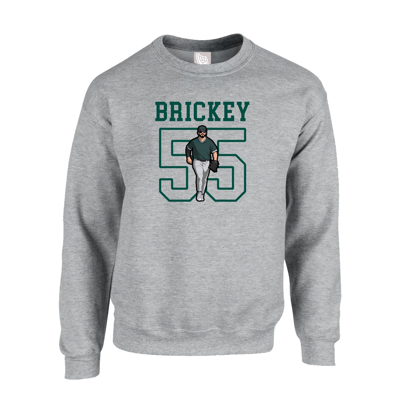 Fleece Crew — Shirsey in Grey