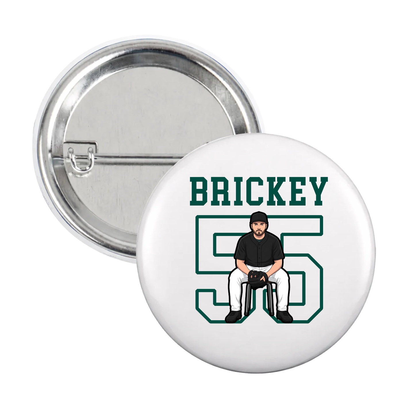 Game Day Button — Shirsey in White