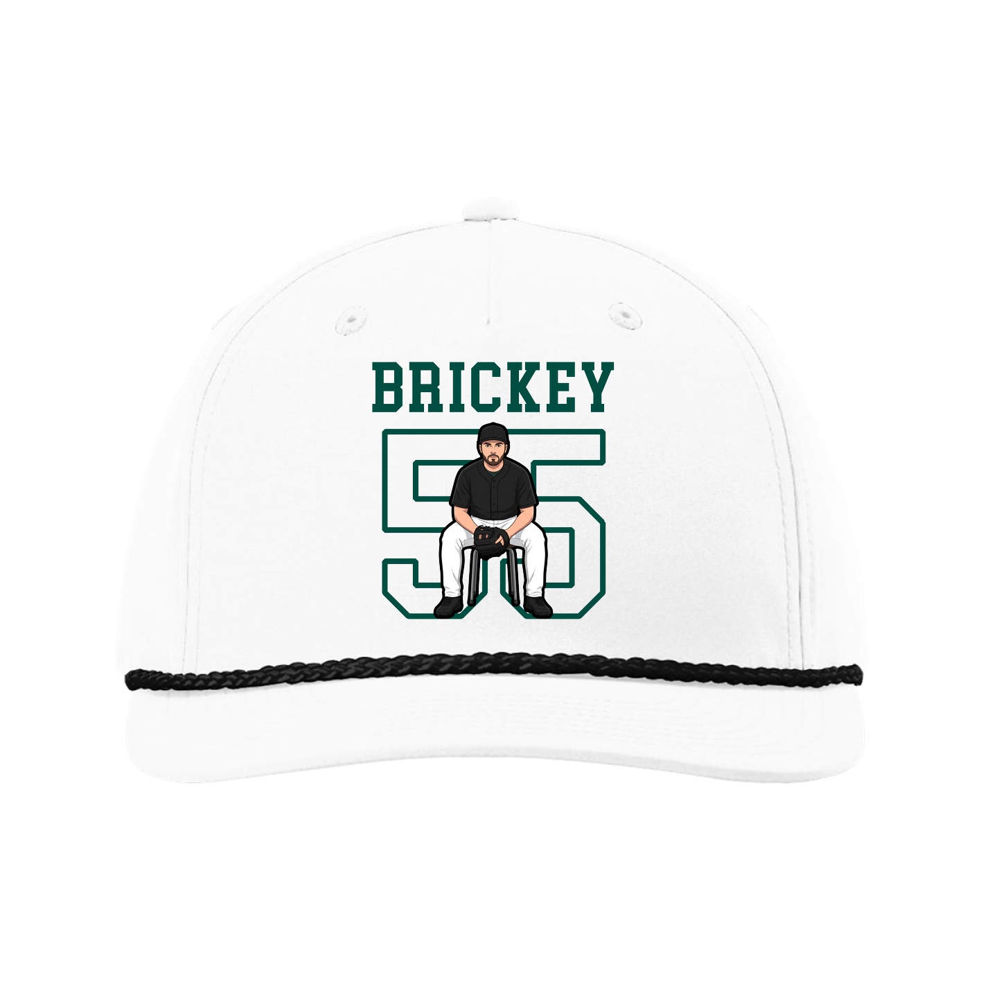 Five-Panel Classic Rope Cap — Shirsey in White