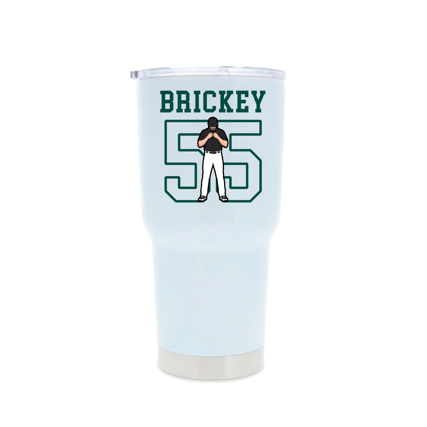 30oz Stainless Steel Tumbler — Shirsey in White