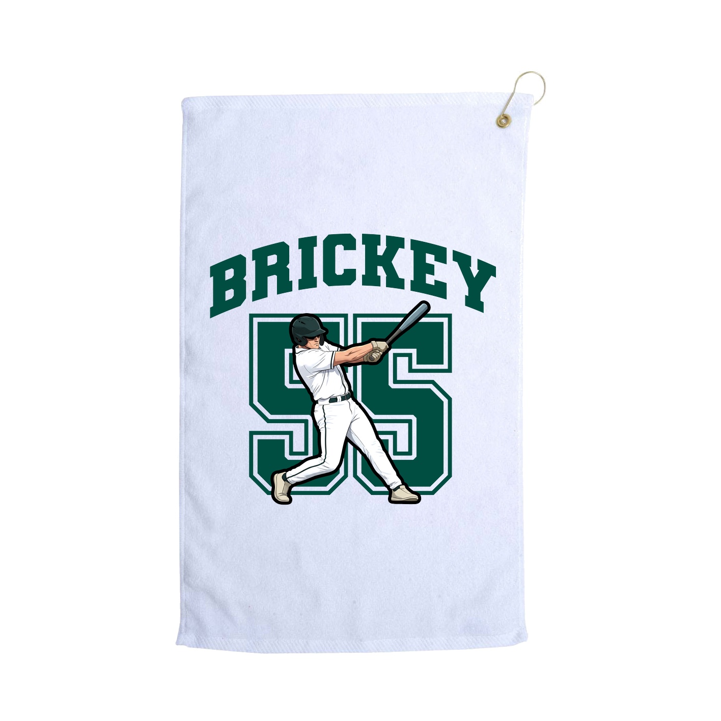Golf Towel — Number in White