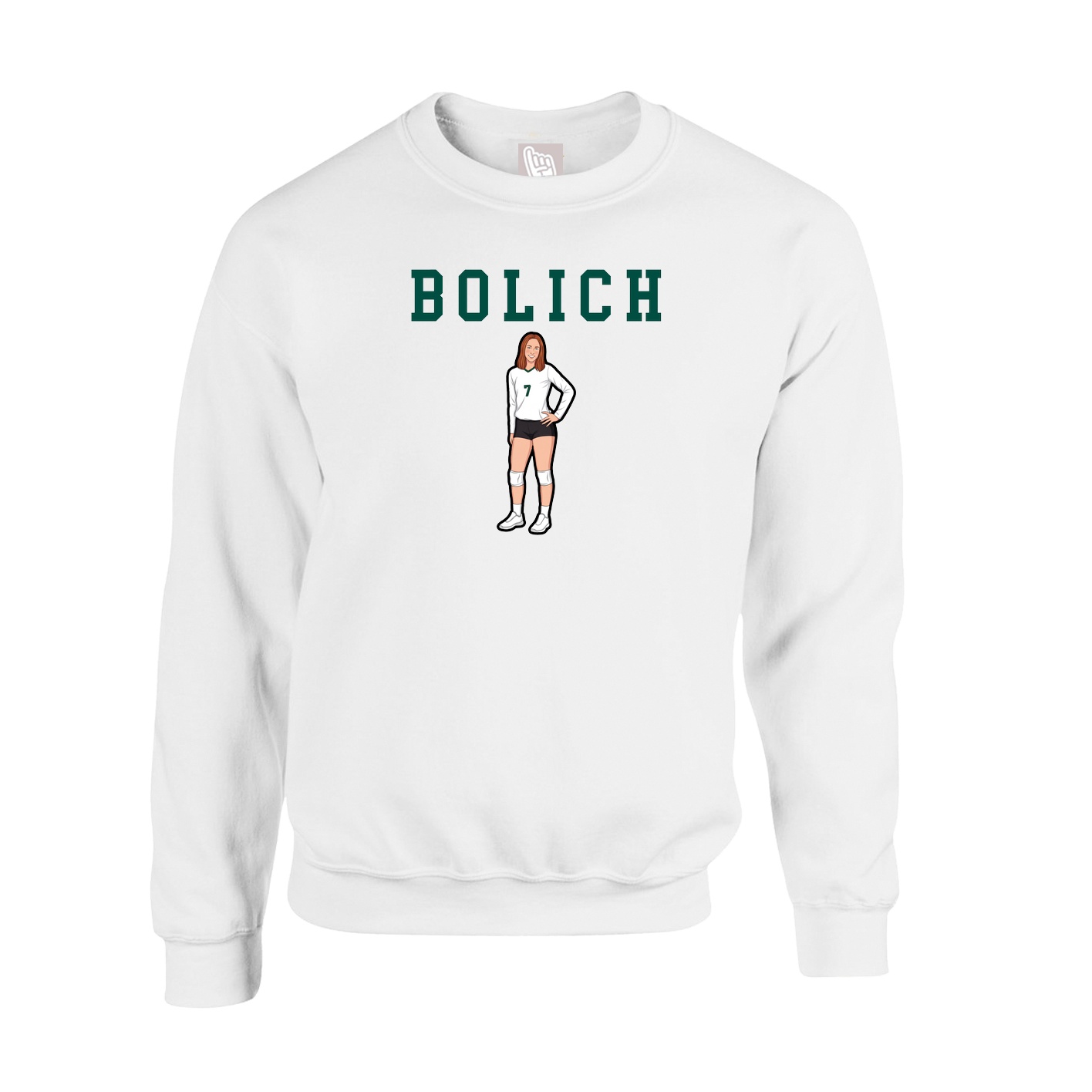 Fleece Crew — Shirsey in White