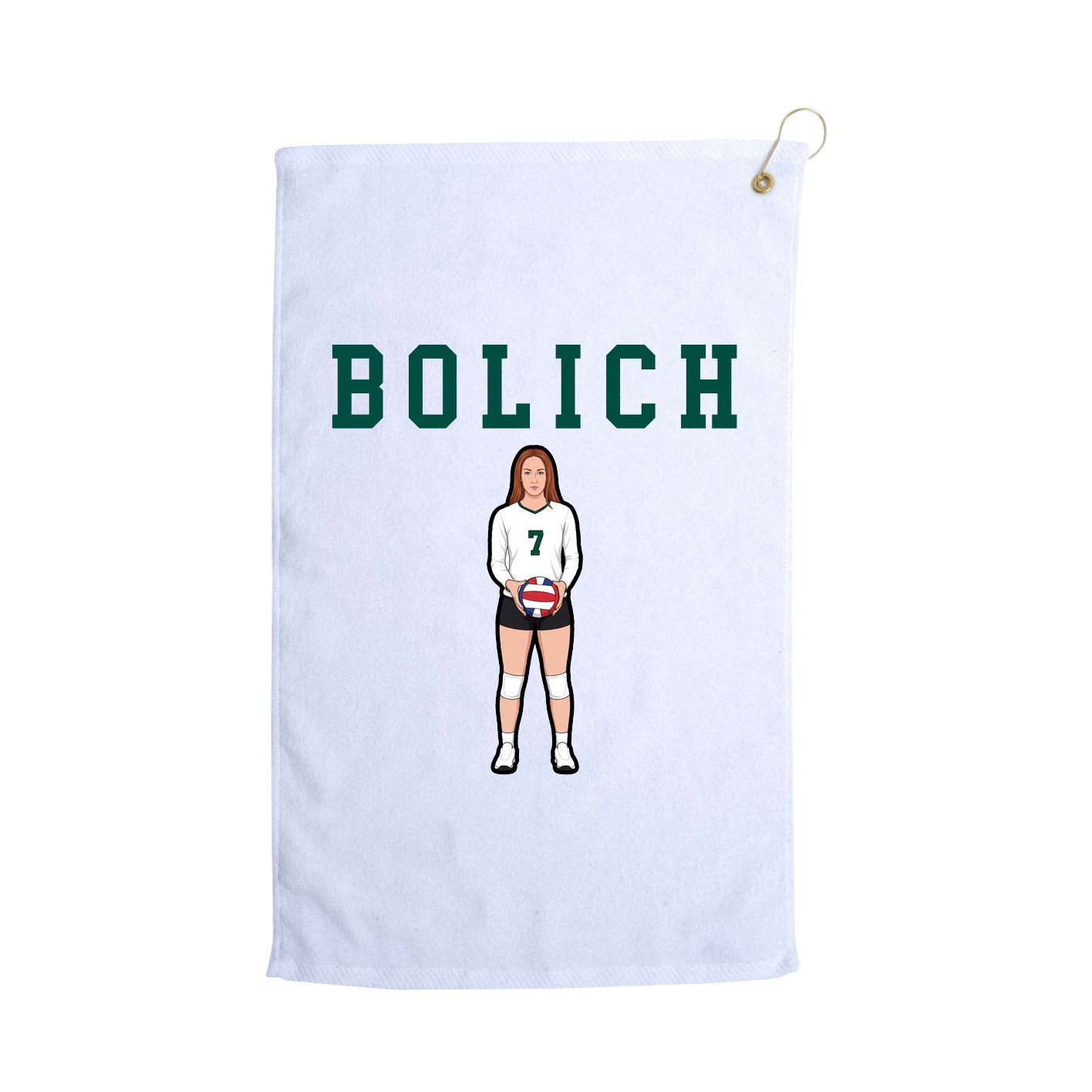 Golf Towel — Shirsey in White