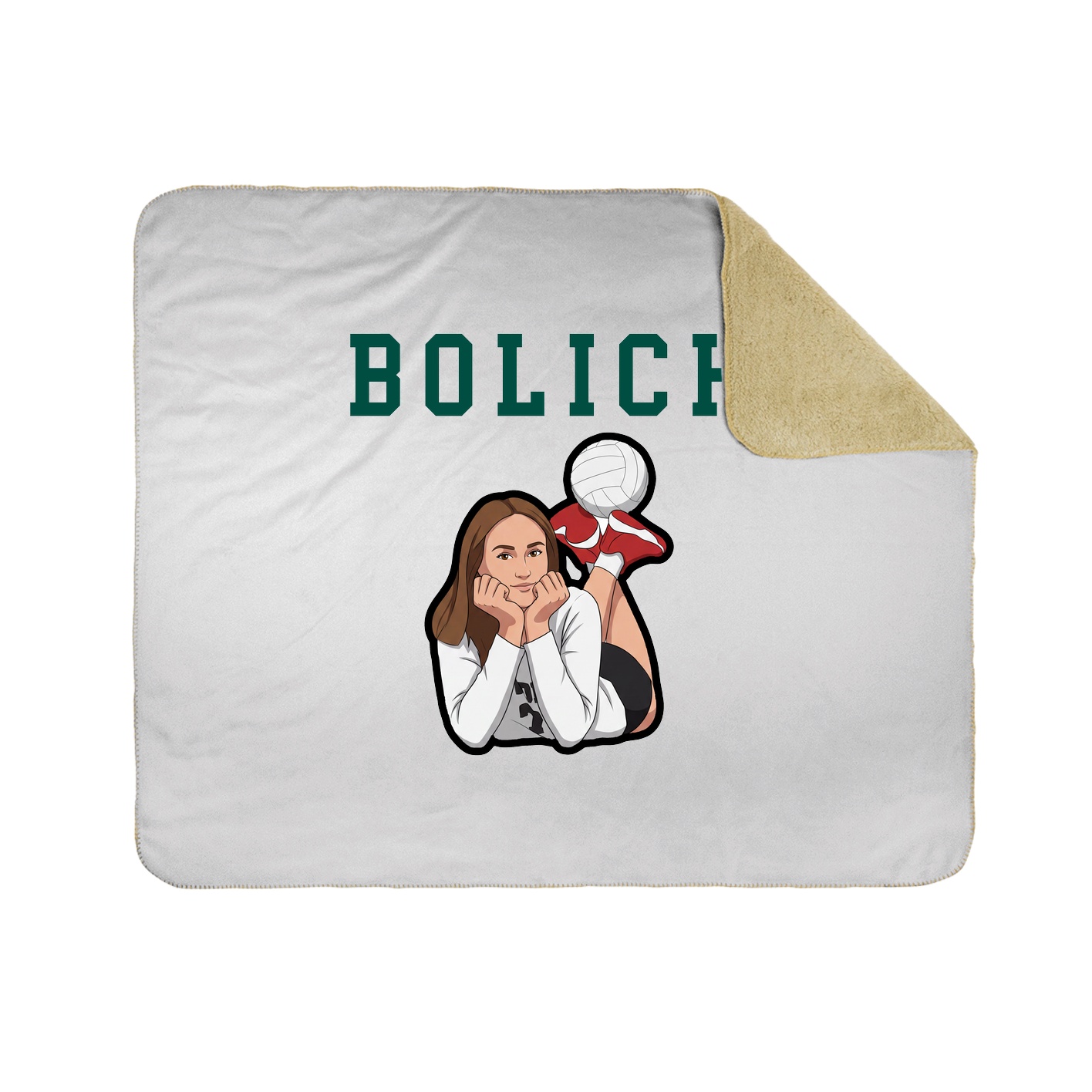 Throw Blanket — Shirsey in White