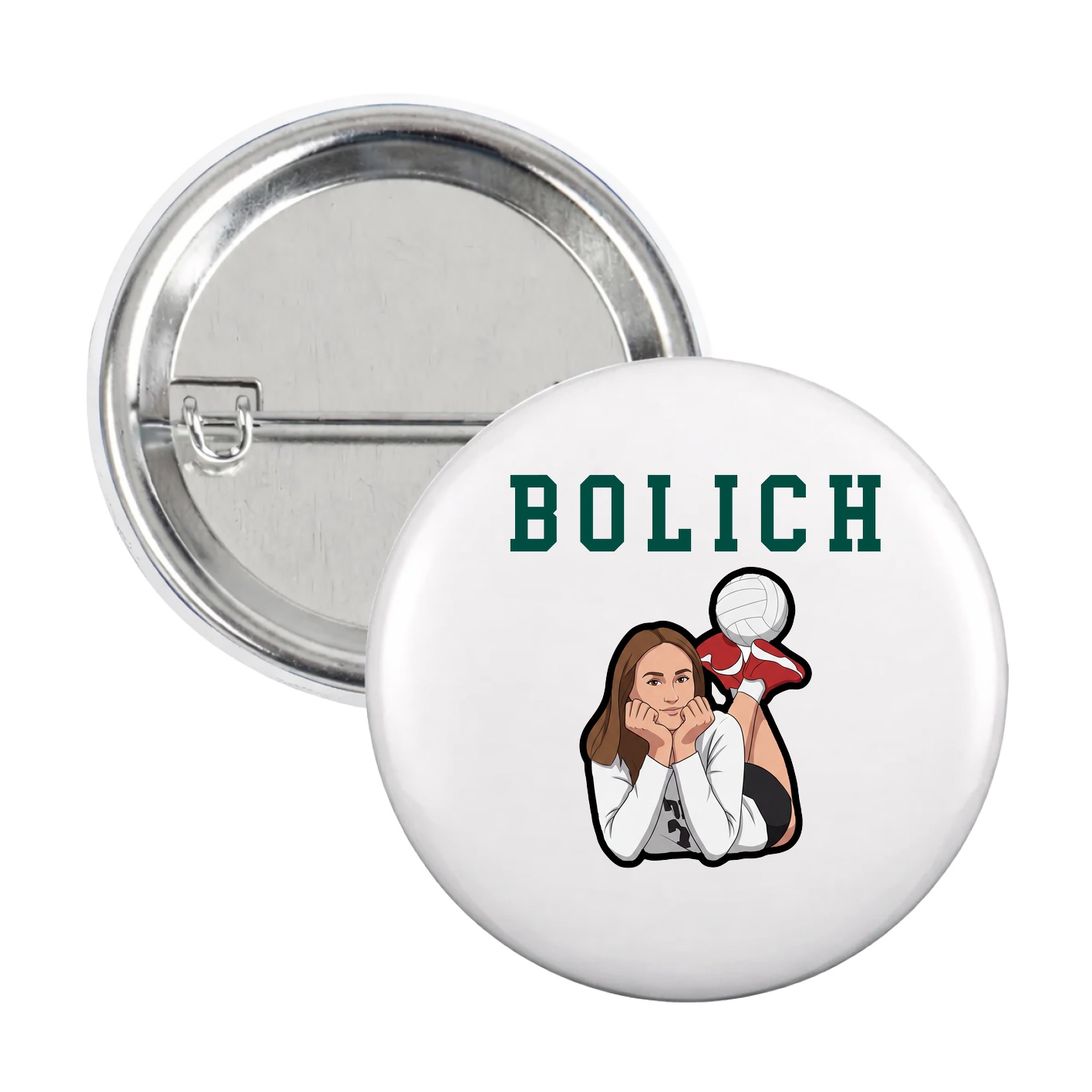 Game Day Button — Shirsey in White