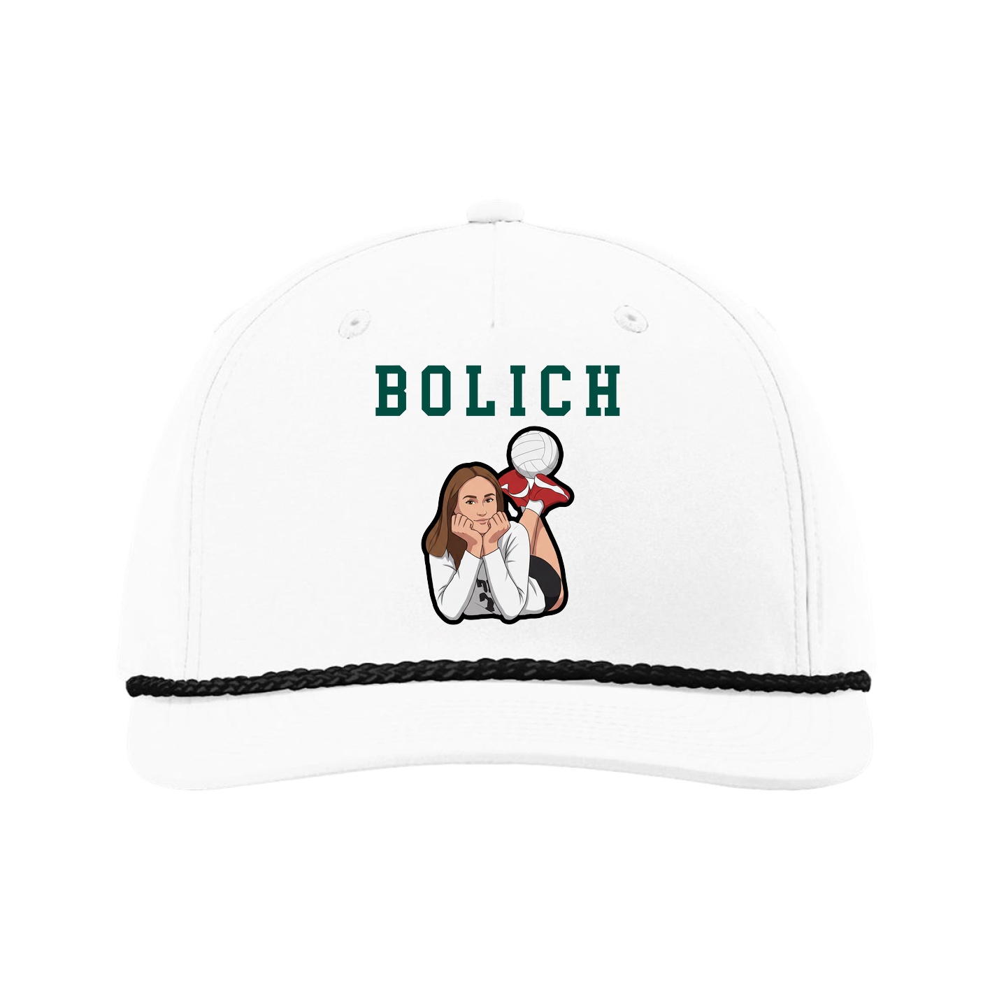 Five-Panel Classic Rope Cap — Shirsey in White