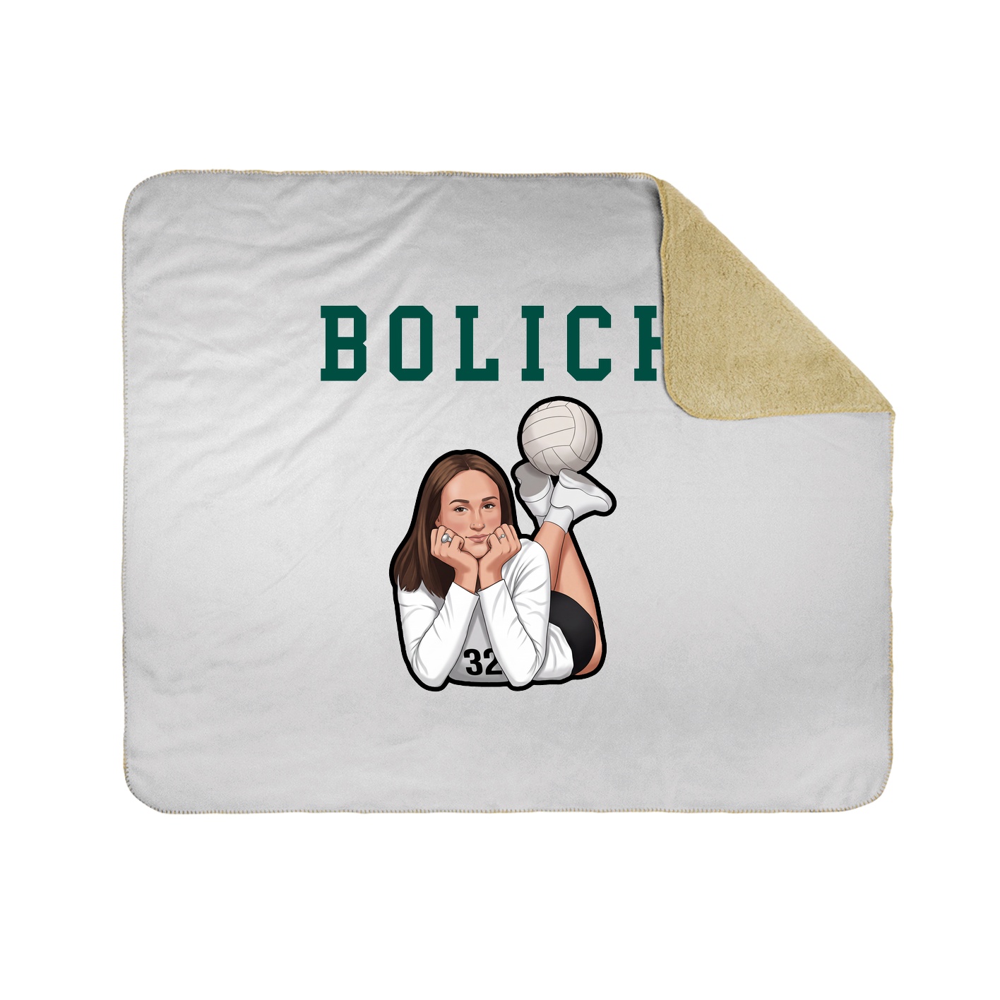 Throw Blanket — Shirsey in White