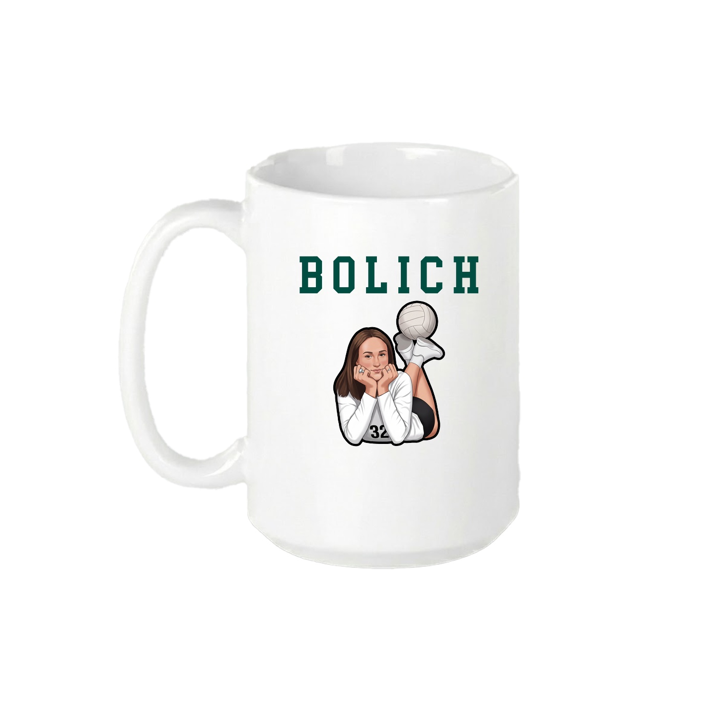 15oz Coffee Mug — Shirsey in White