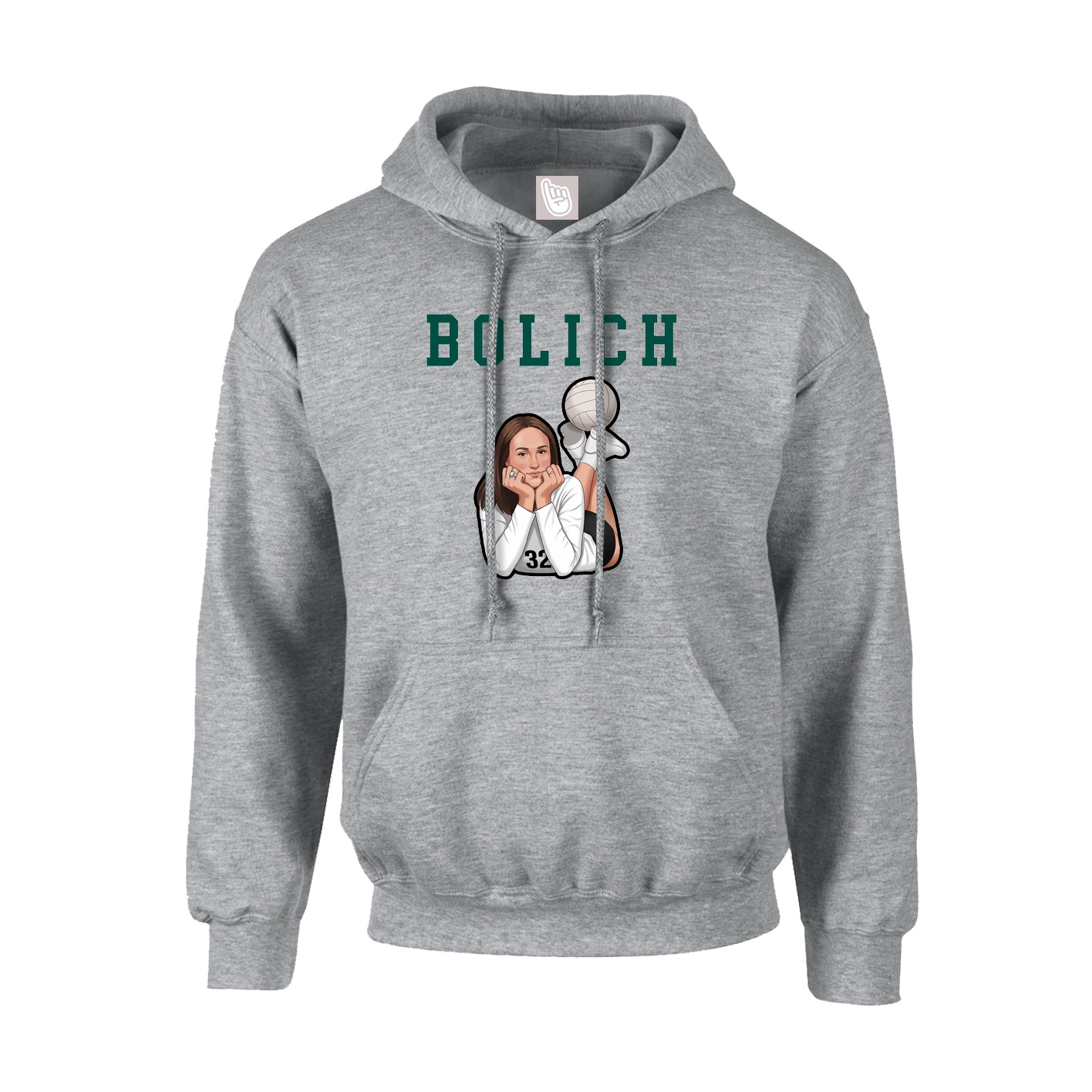 Hoodie — Shirsey in Grey