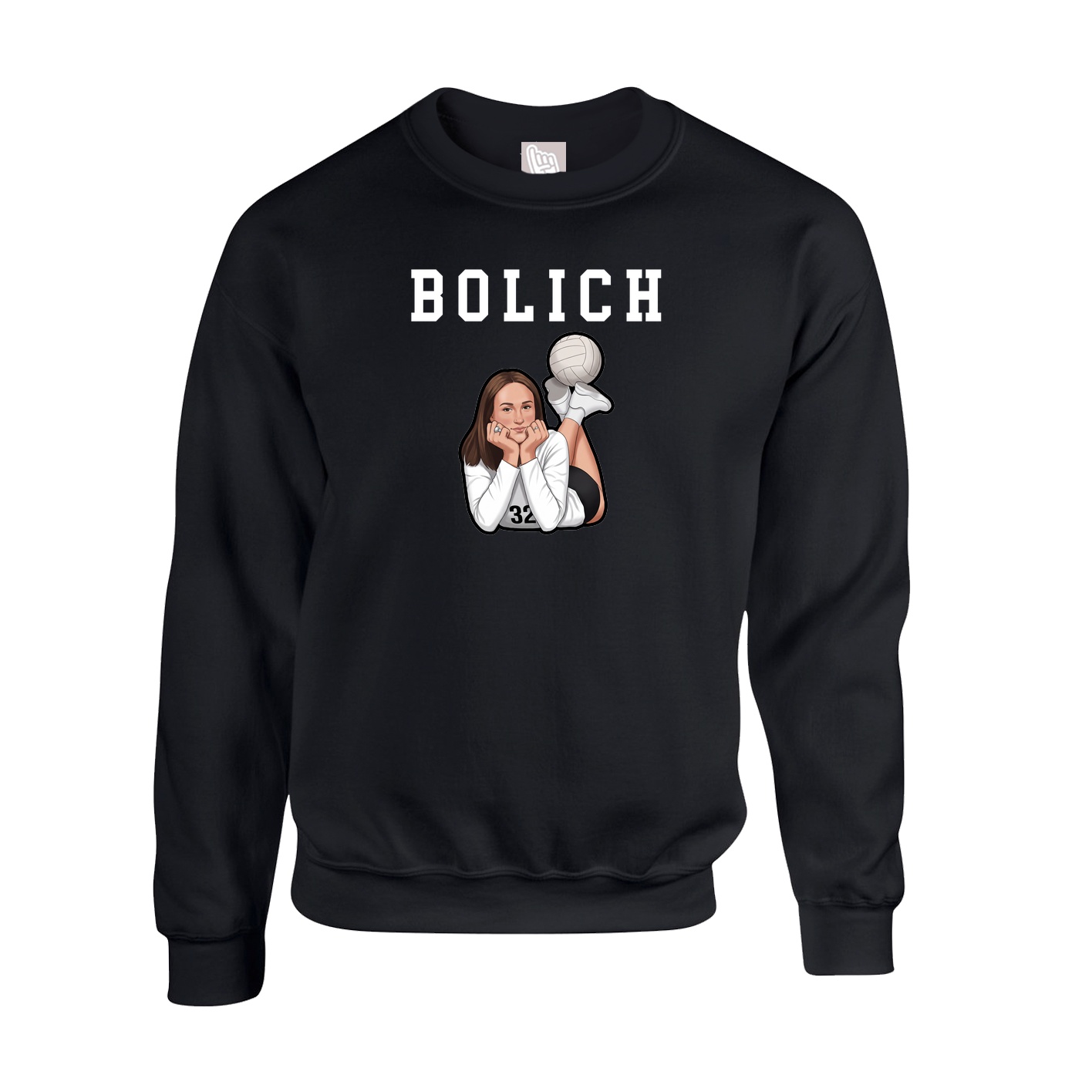Fleece Crew — Shirsey in Black