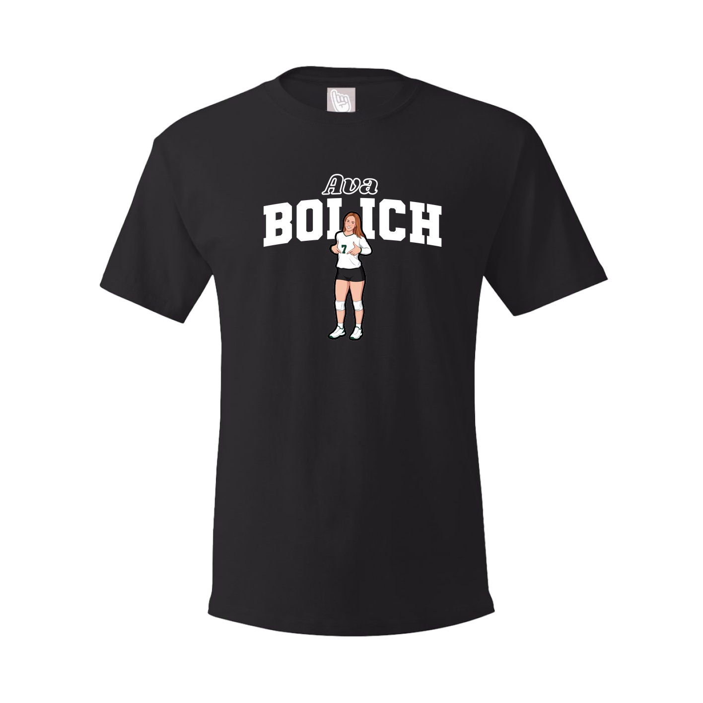 Youth Tee — Name Arch in Black