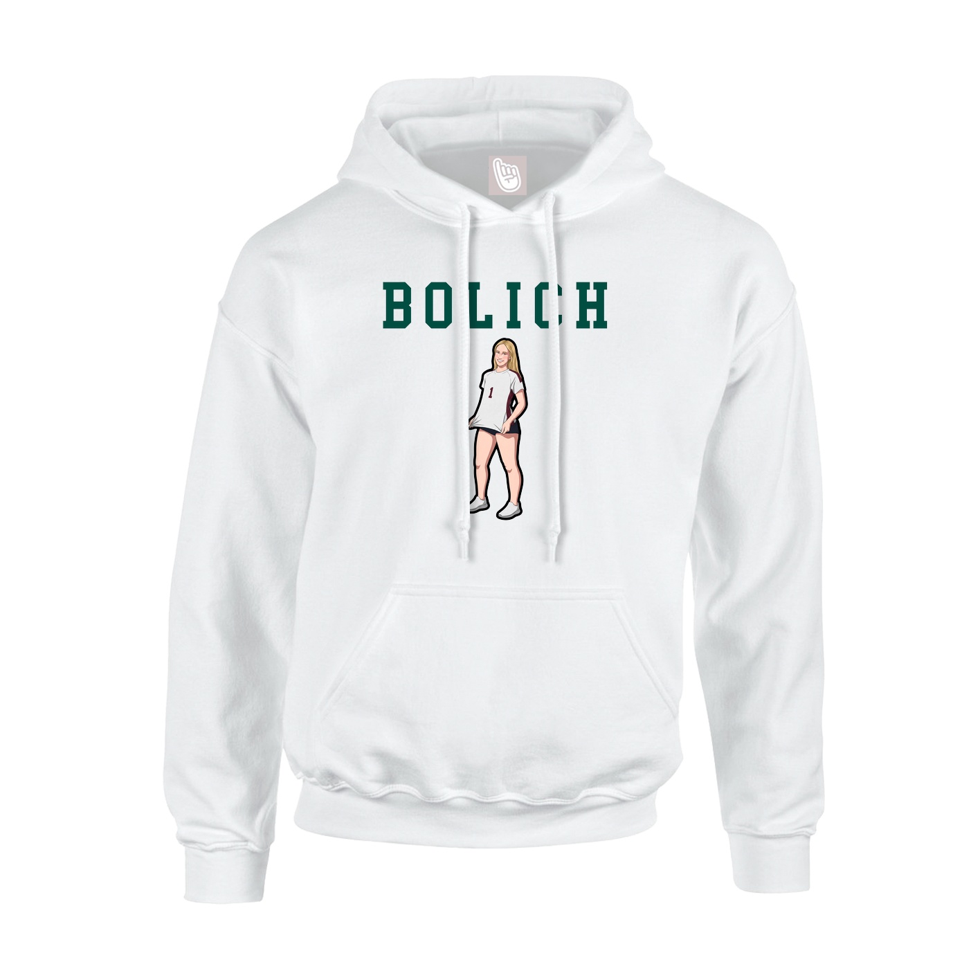 Hoodie — Shirsey in White