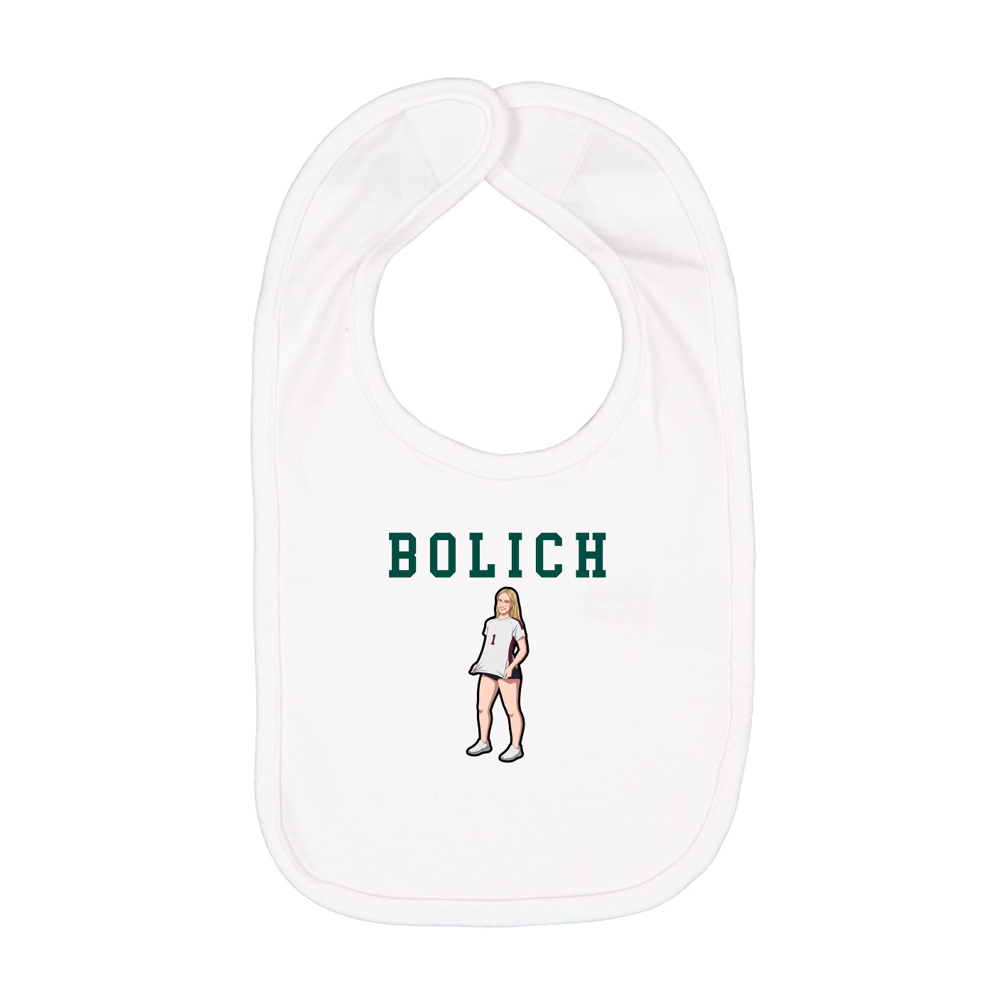 Infant Bib — Shirsey in White