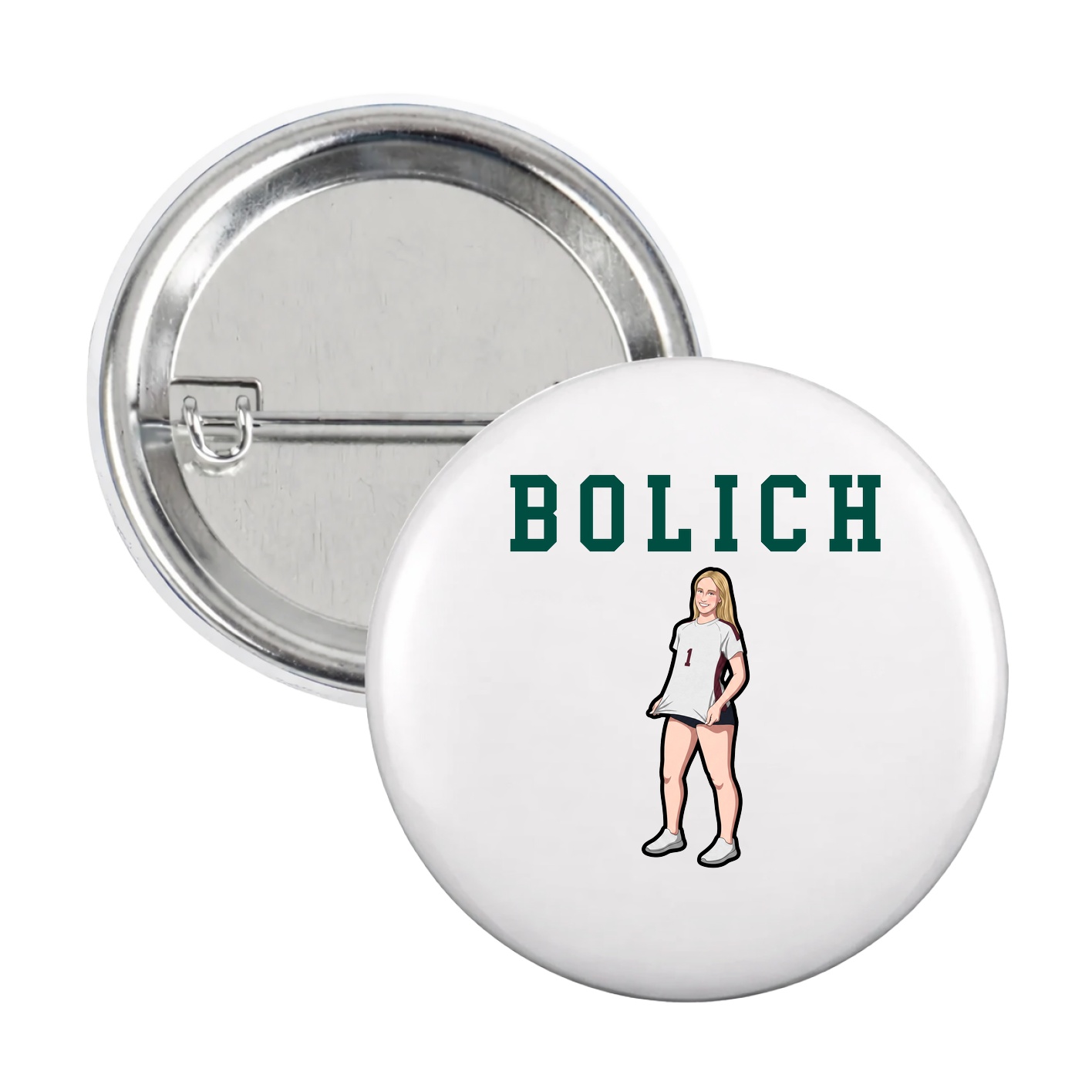 Game Day Button — Shirsey in White