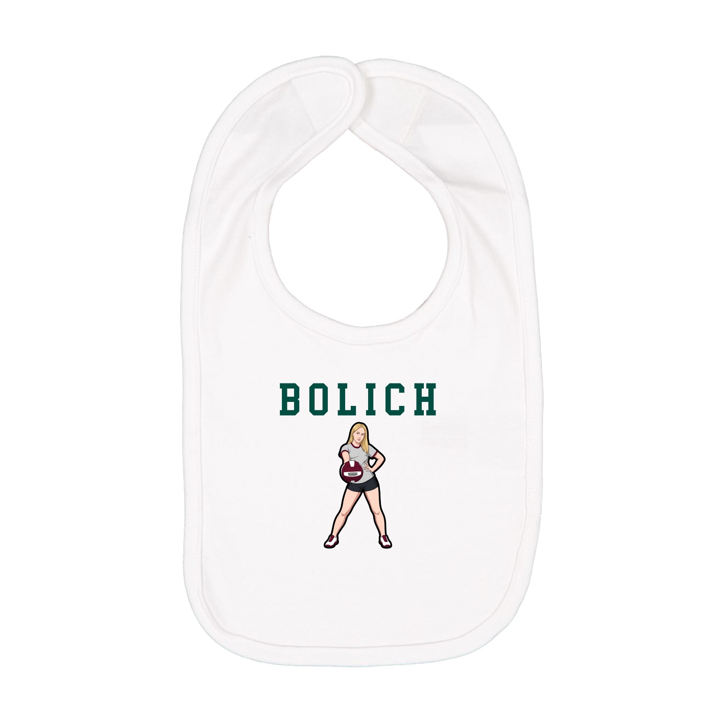 Infant Bib — Shirsey in White