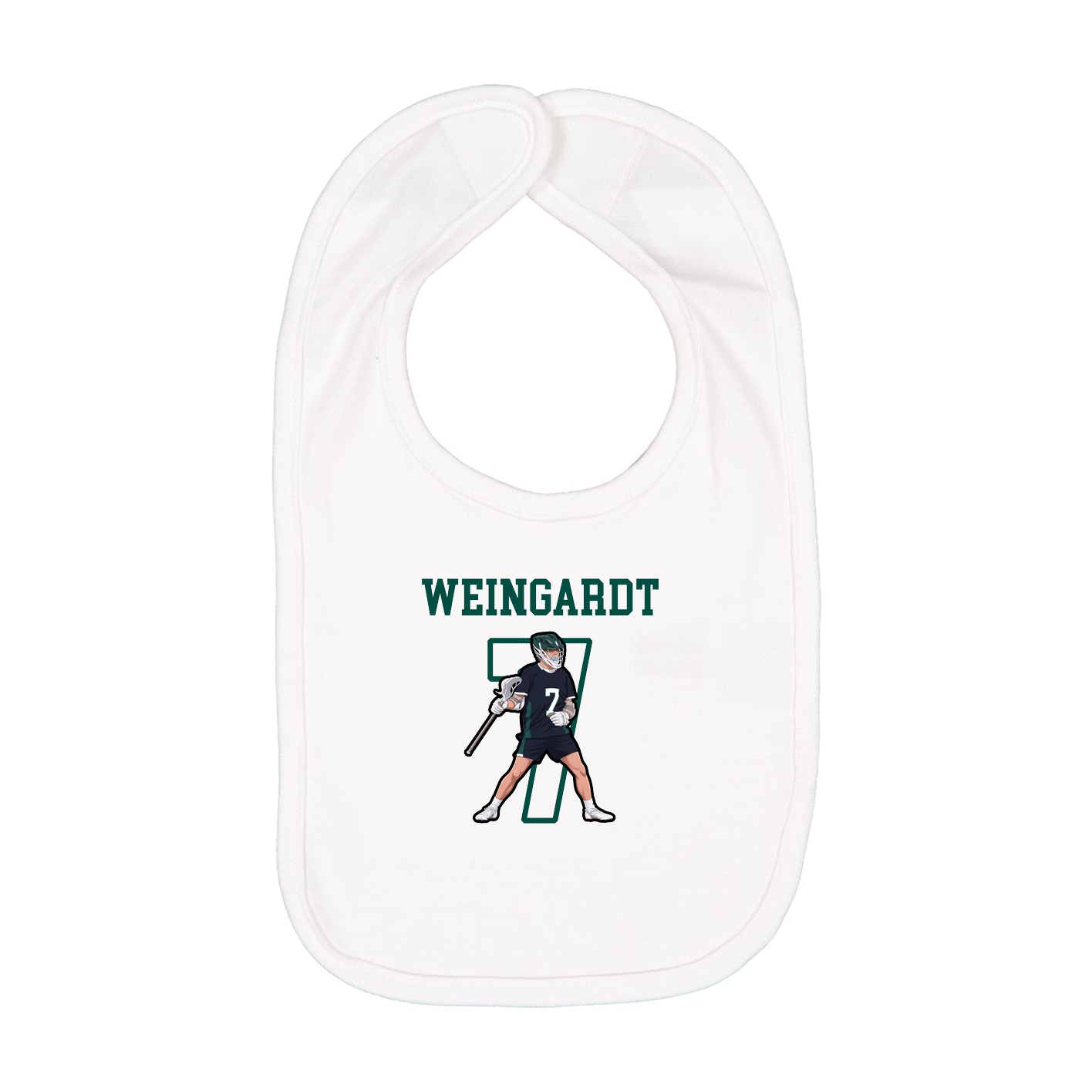 Infant Bib — Shirsey in White