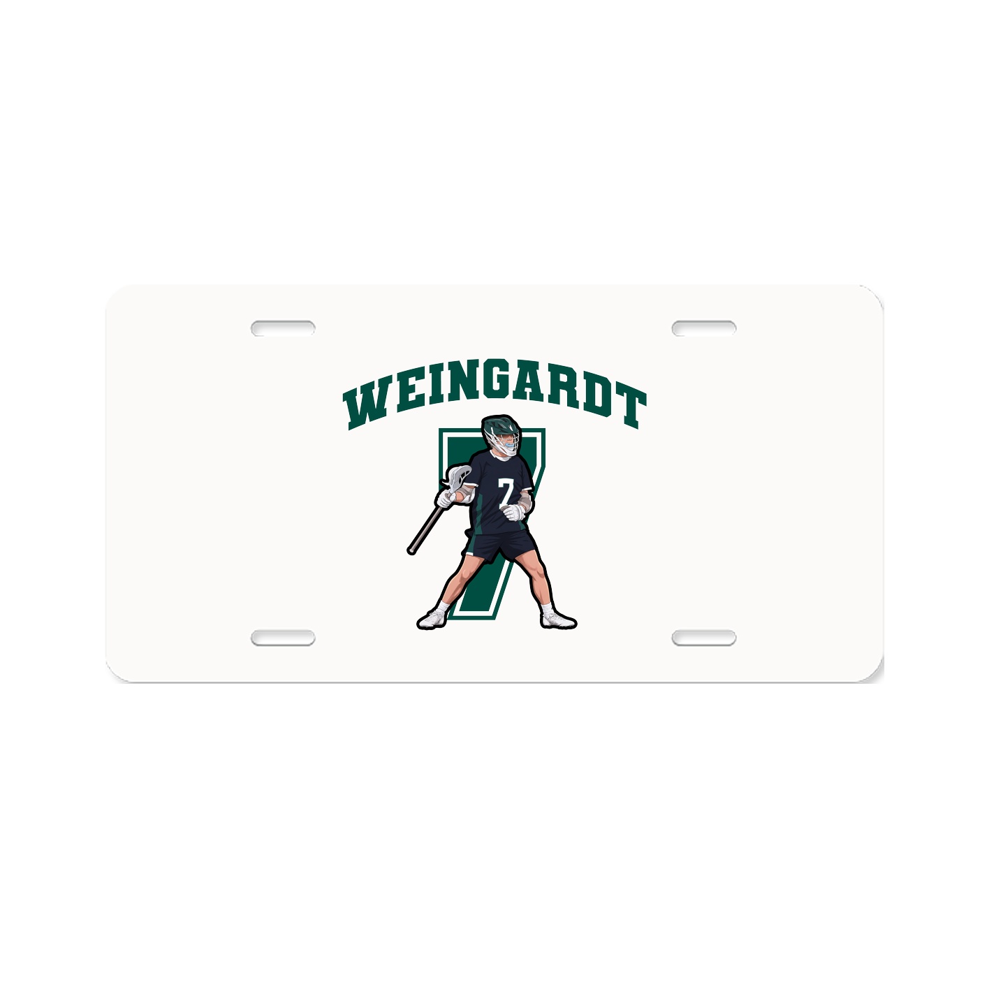 License Plate — Number in Classic