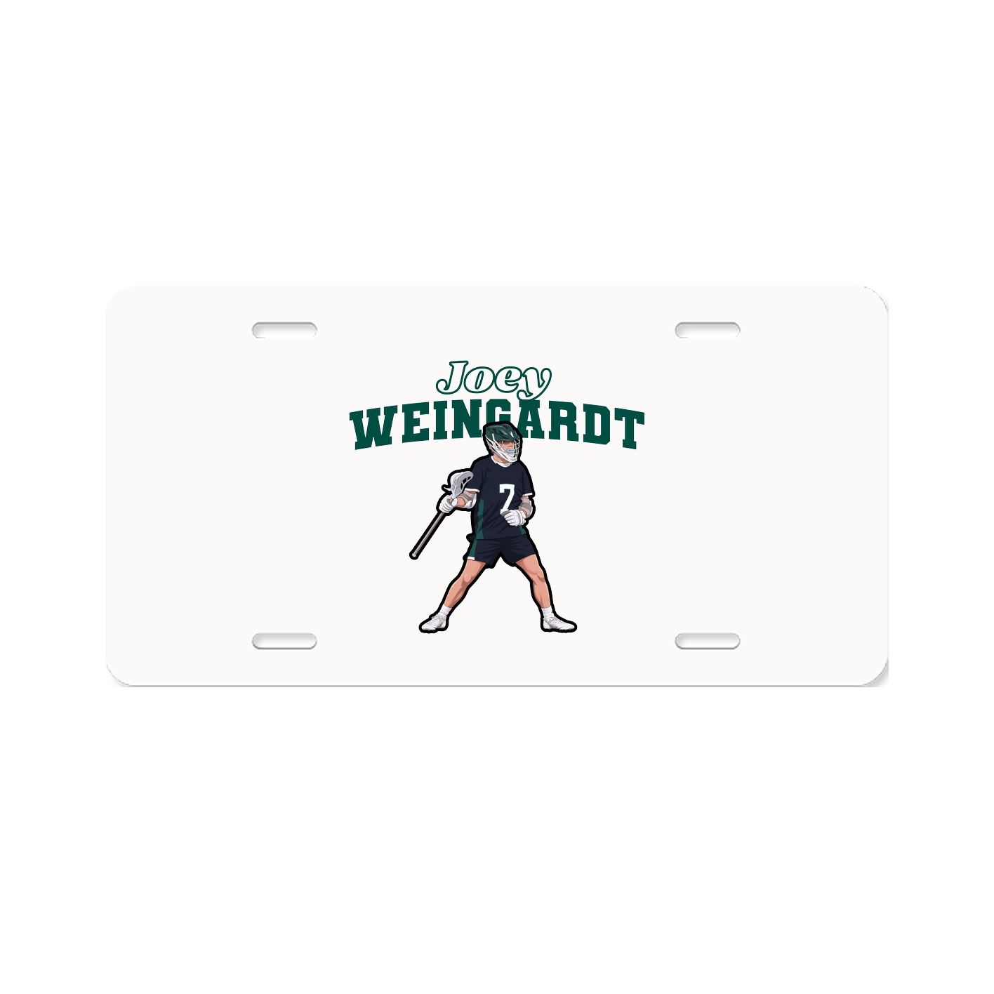 License Plate — Name Arch in Classic