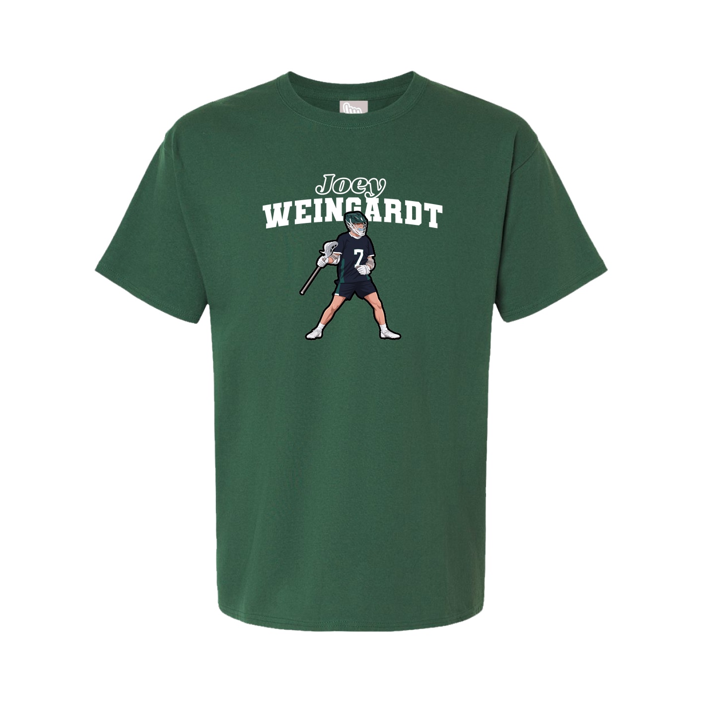 Youth Tee — Name Arch in Green