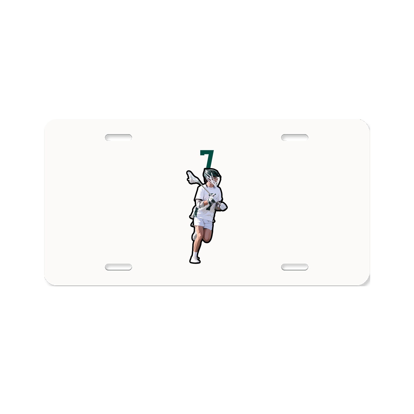 License Plate — Number Top in Classic