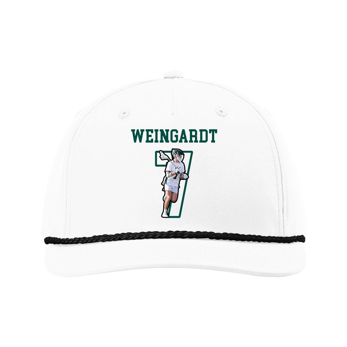 Five-Panel Classic Rope Cap — Shirsey in White