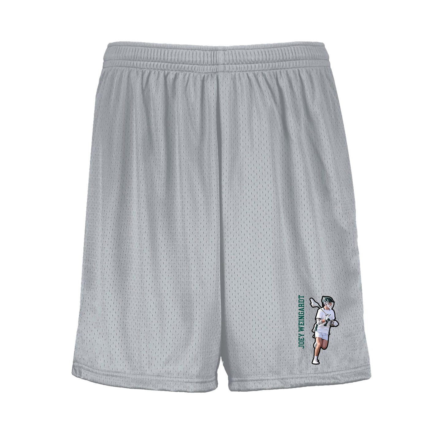 Shorts — Name Vertical in Silver
