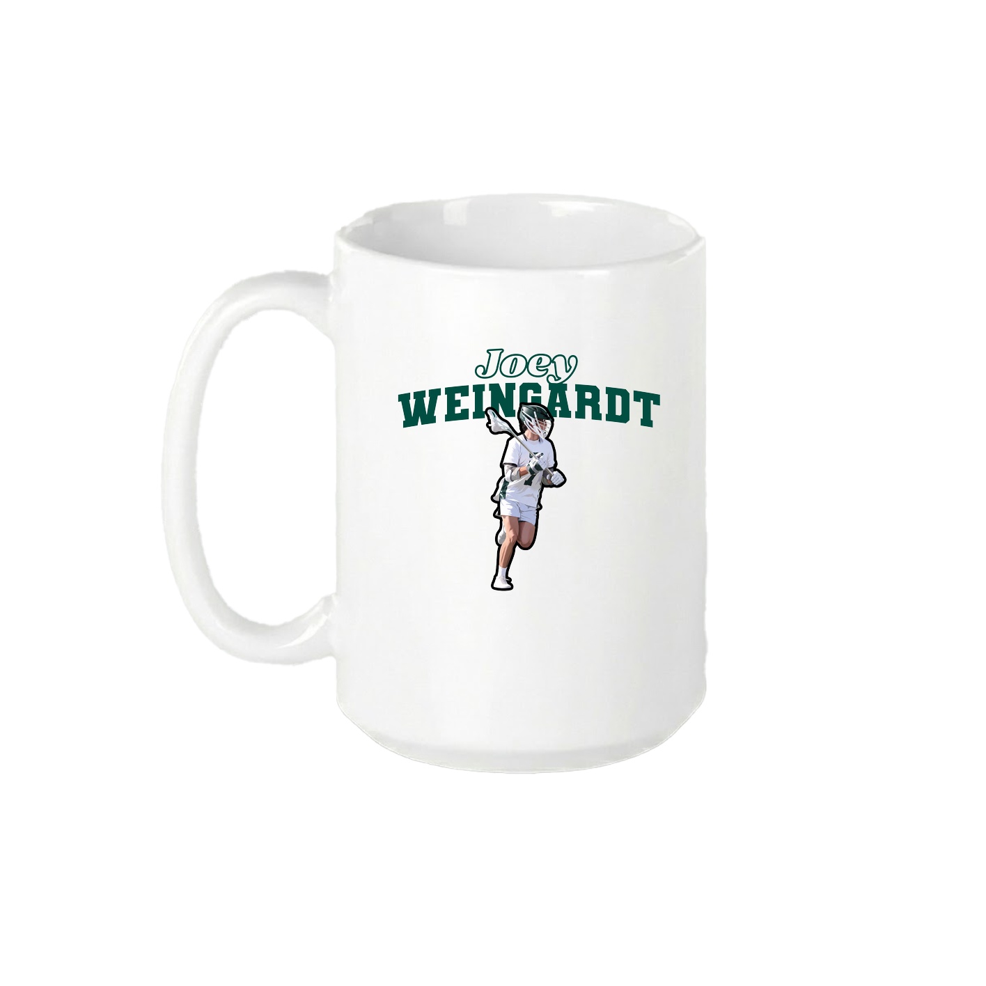 15oz Coffee Mug — Name Arch in White
