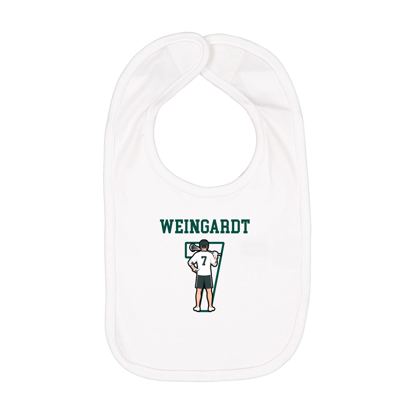 Infant Bib — Shirsey in White