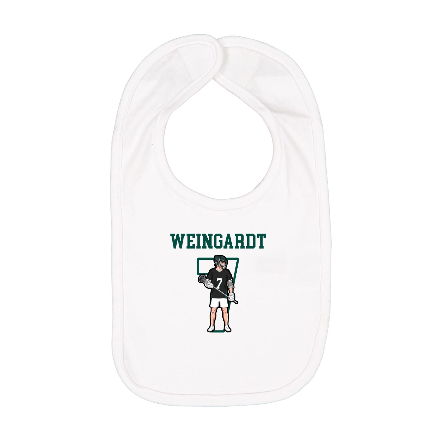 Infant Bib — Shirsey in White