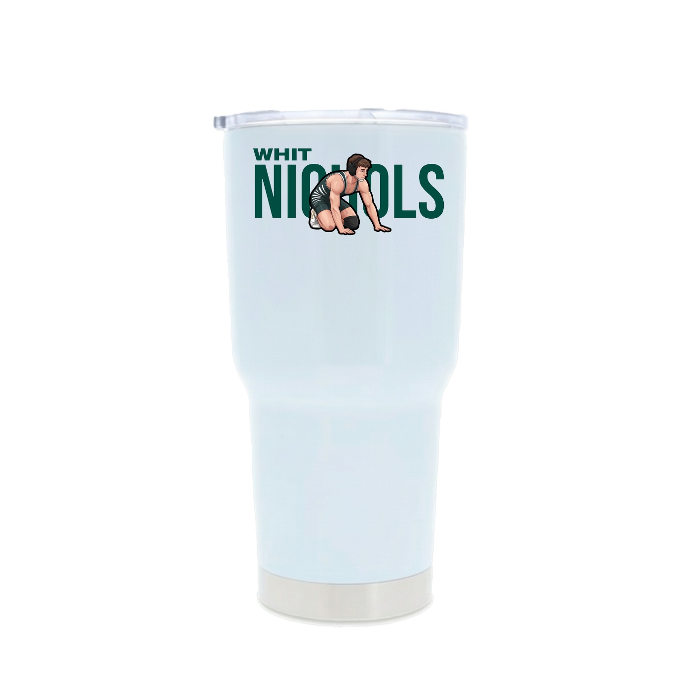 30oz Stainless Steel Tumbler — Player Name in White