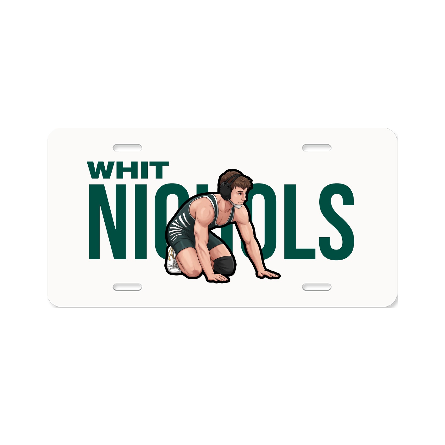 License Plate — Player Name in Classic