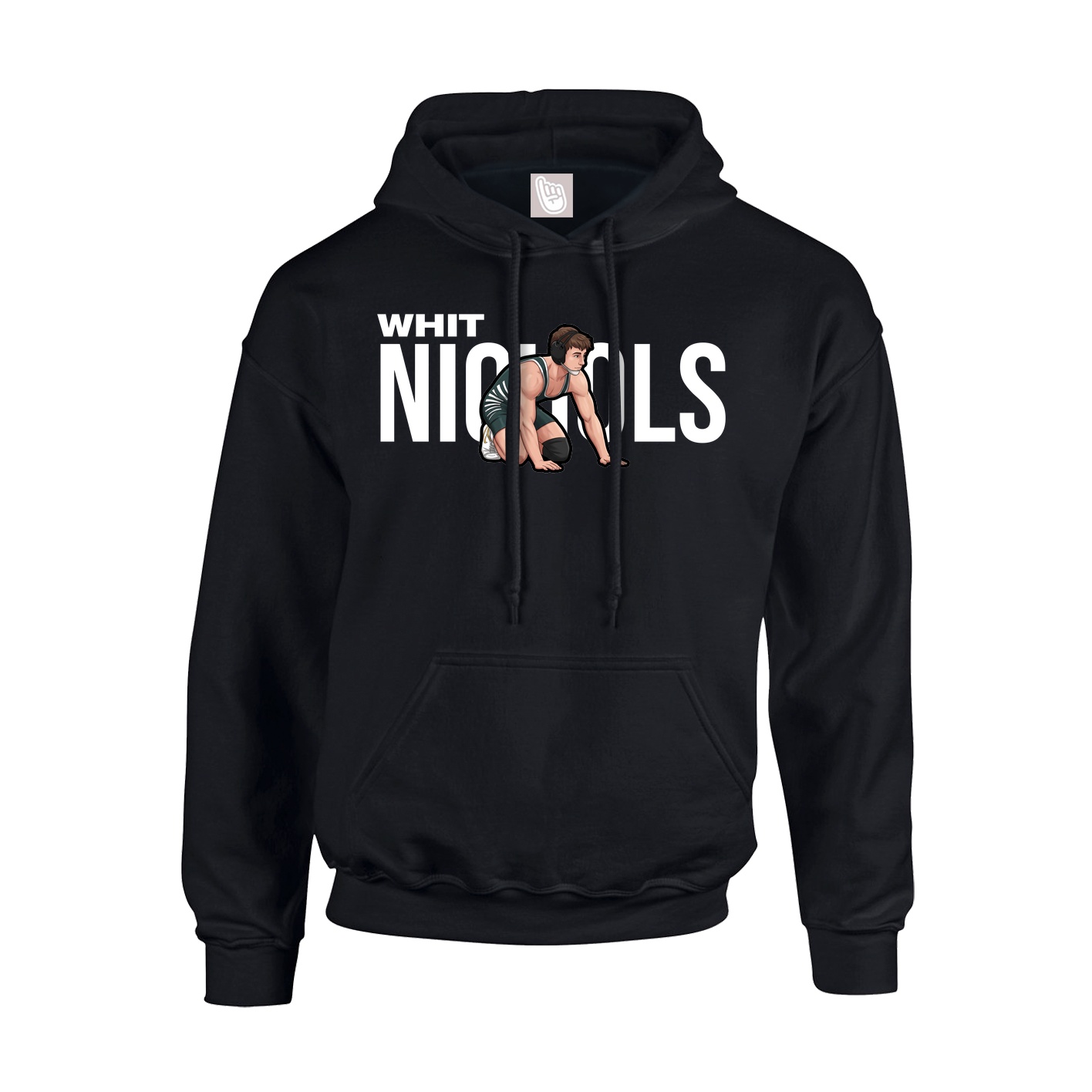 Hoodie — Player Name in Black