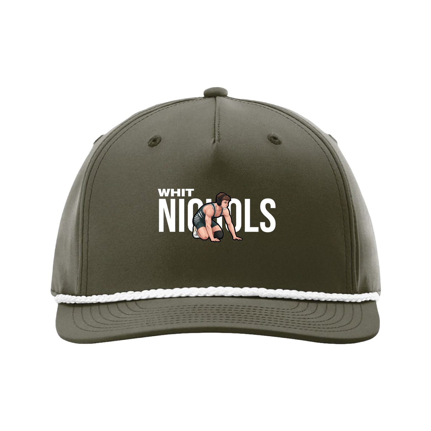 Five-Panel Classic Rope Cap — Player Name in Green