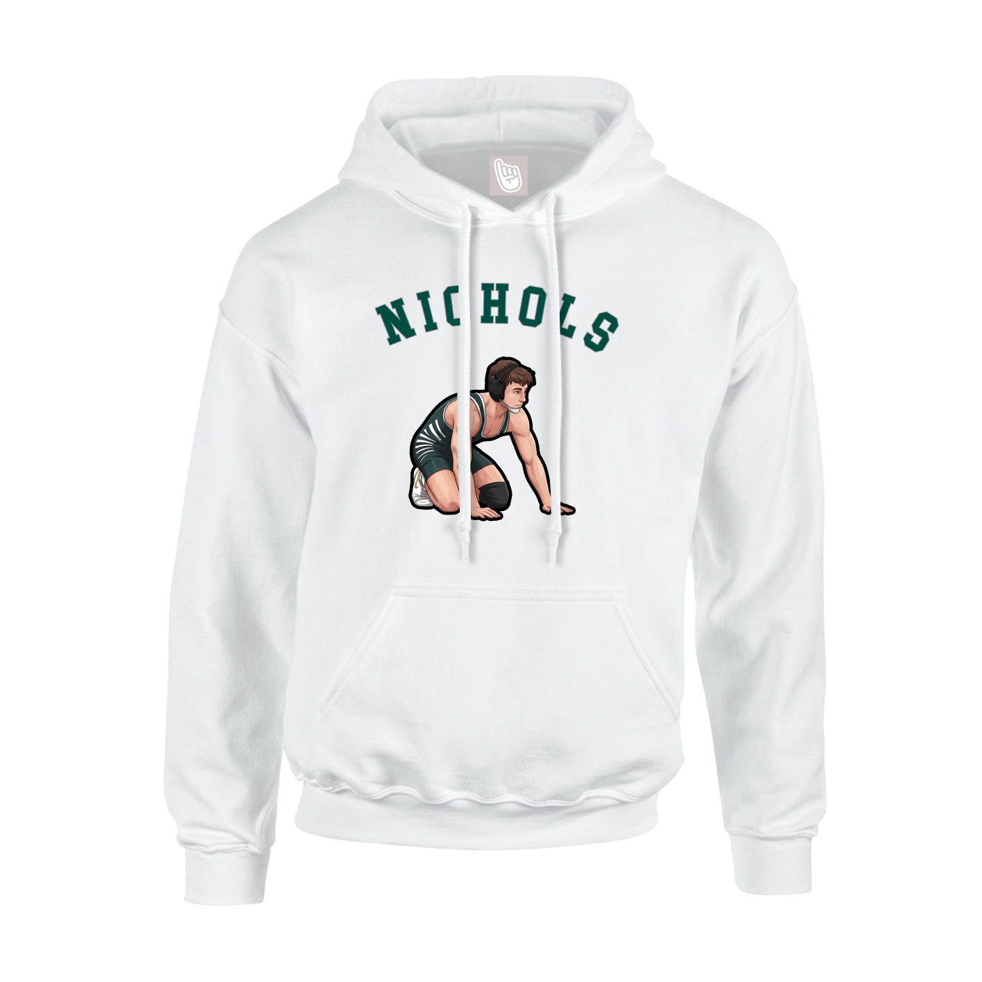 Youth Hoodie — Shirsey Arch in White