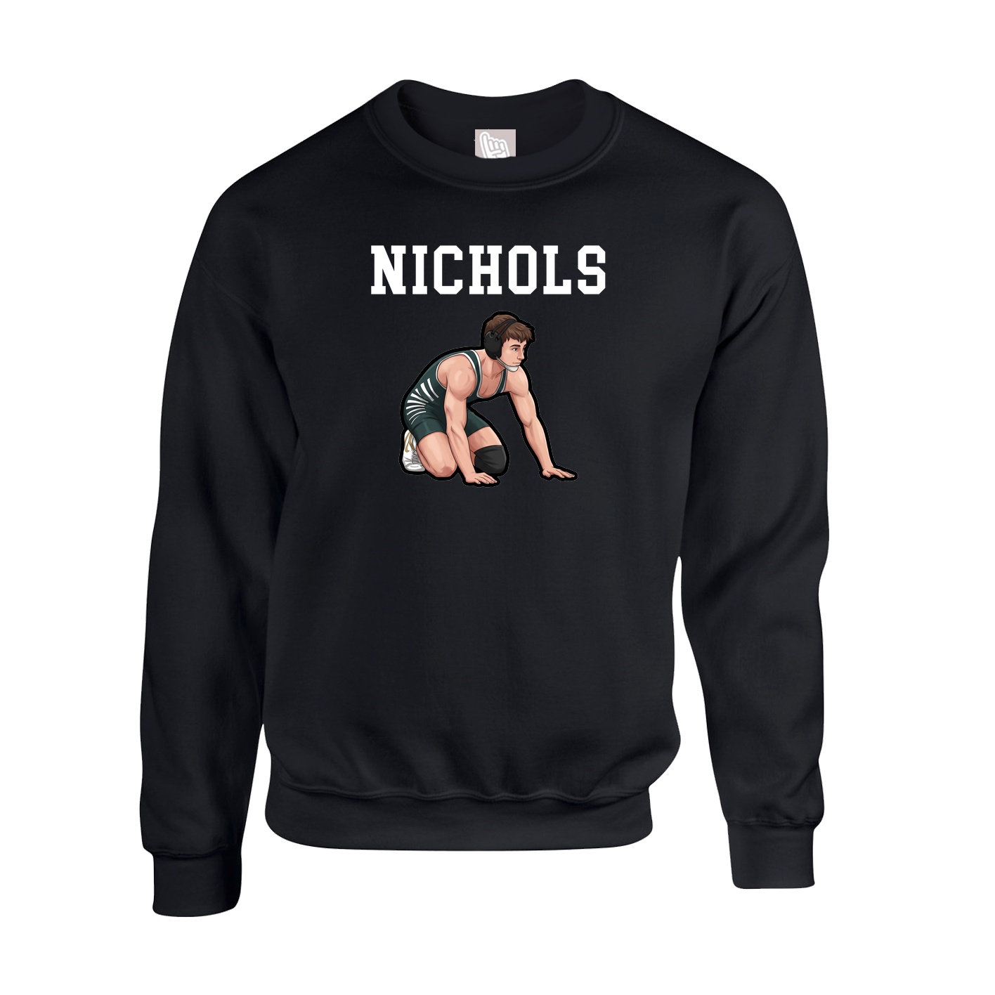 Fleece Crew — Shirsey in Black
