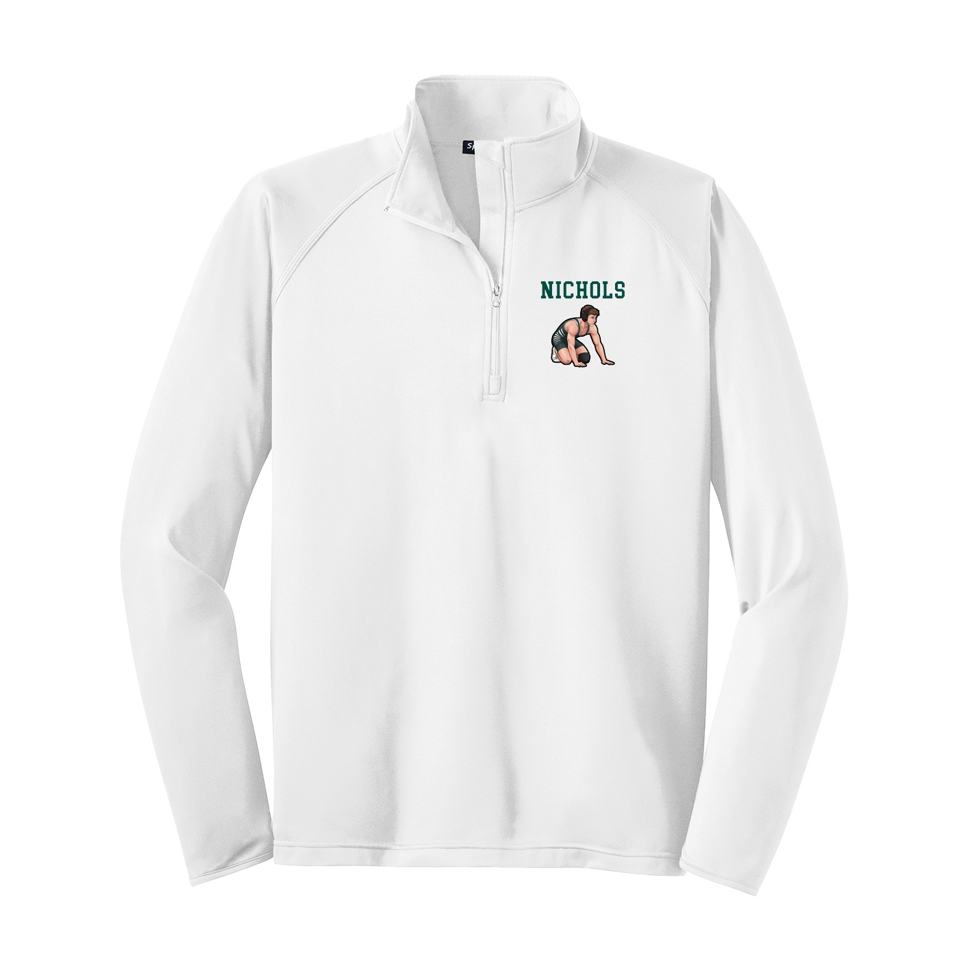 Q-Zip Pullover — Shirsey in White