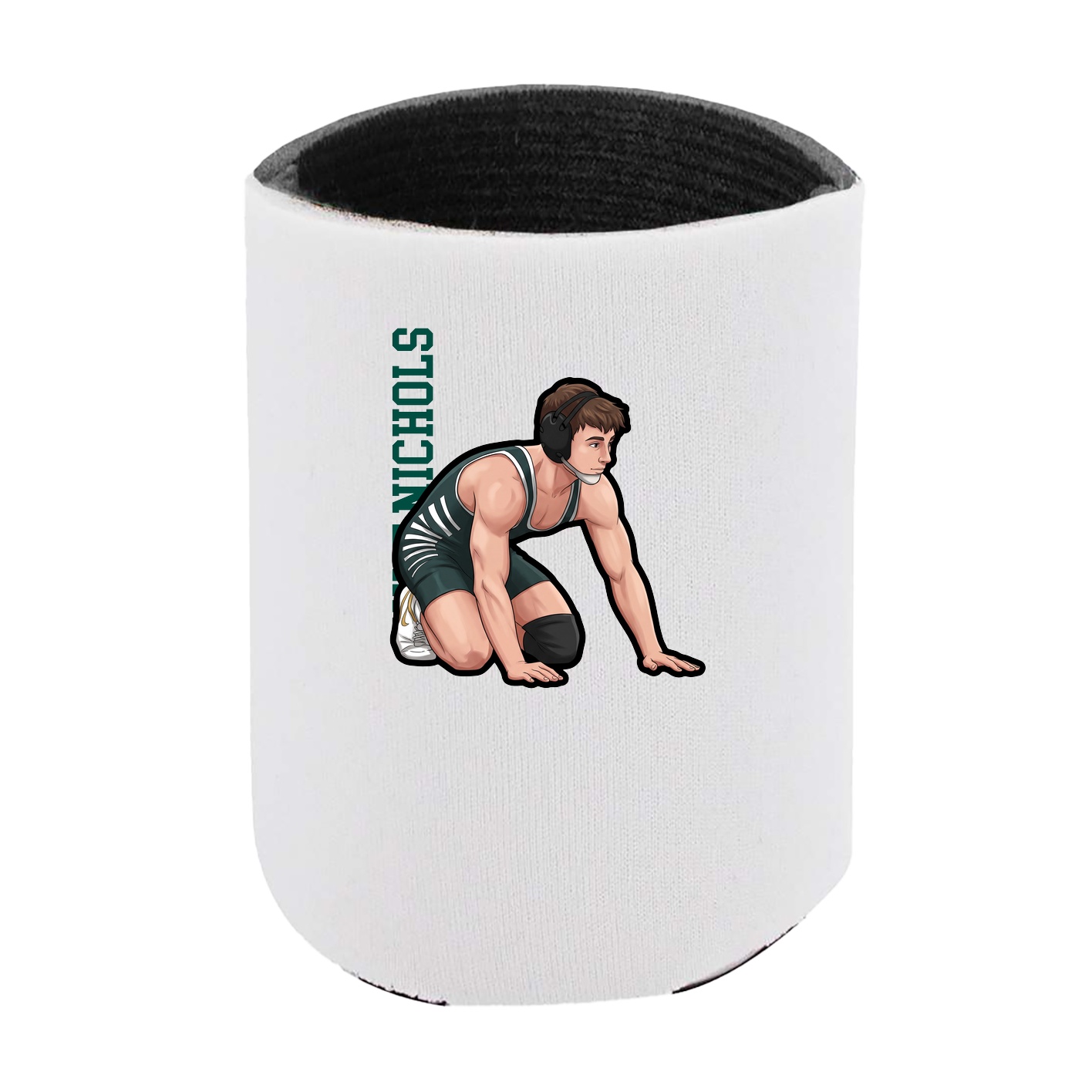 Can Holder — Name Vertical in White