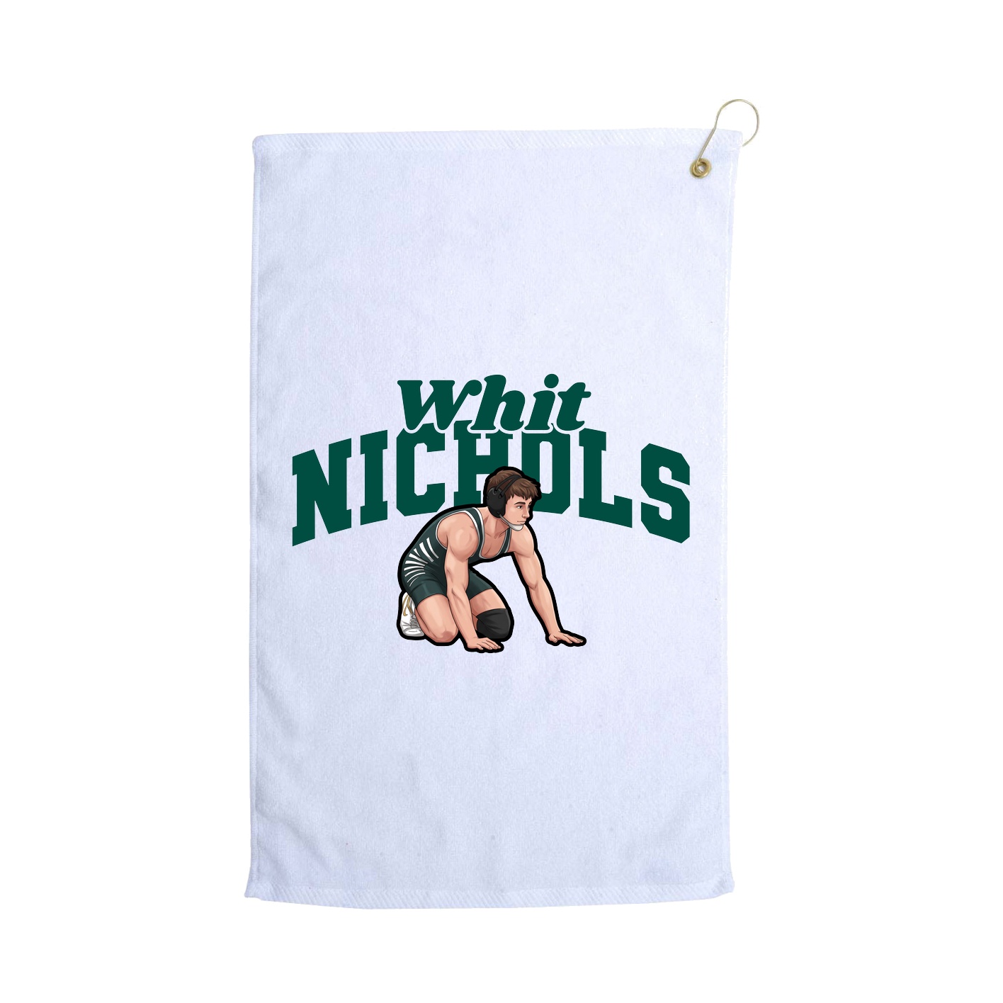 Golf Towel — Signature Arch in White