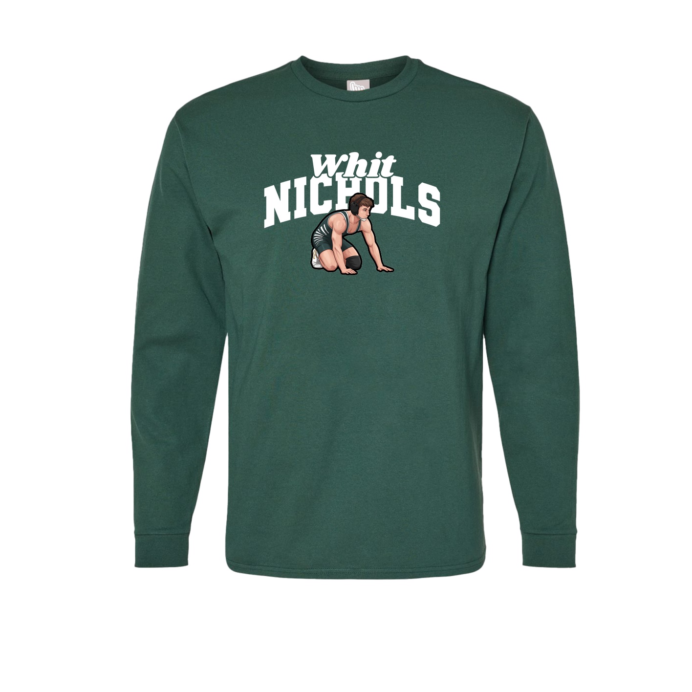 Long Sleeve Tee — Signature Arch in Green