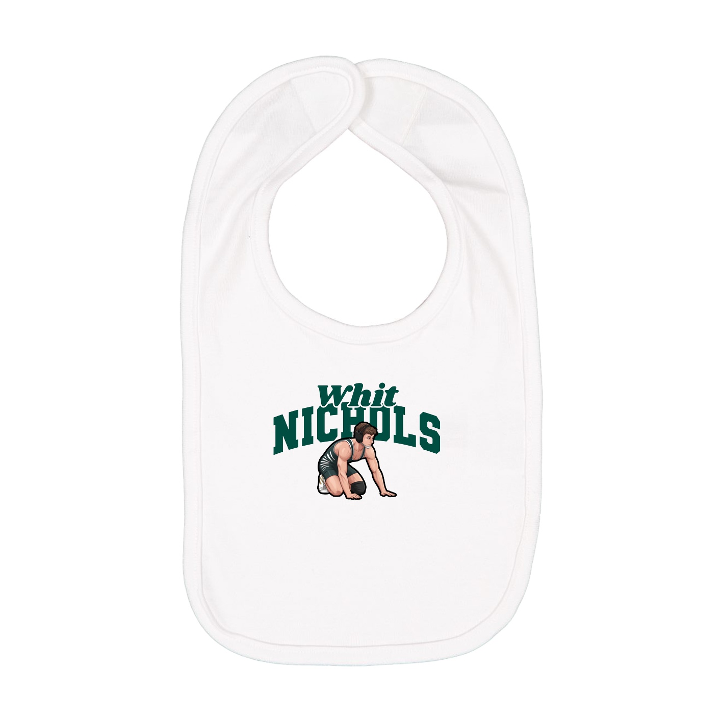 Infant Bib — Signature Arch in White