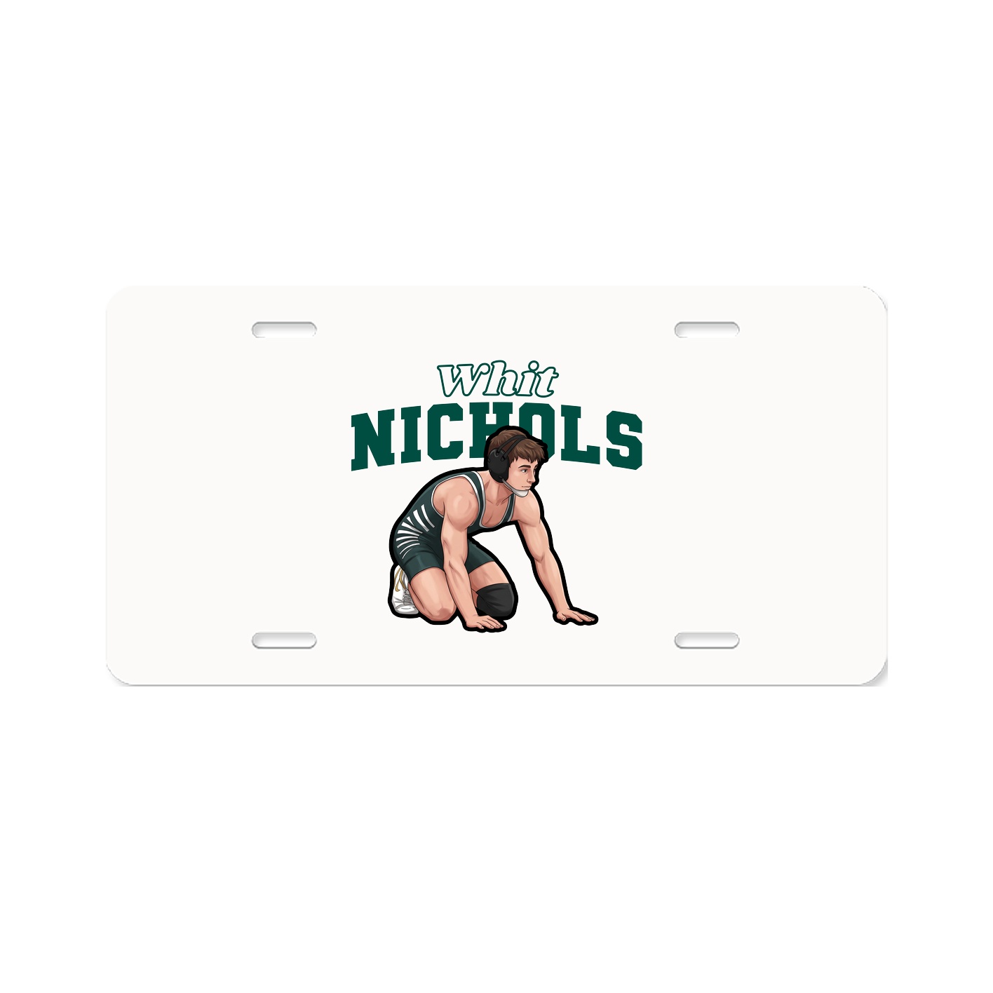 License Plate — Name Arch in Classic