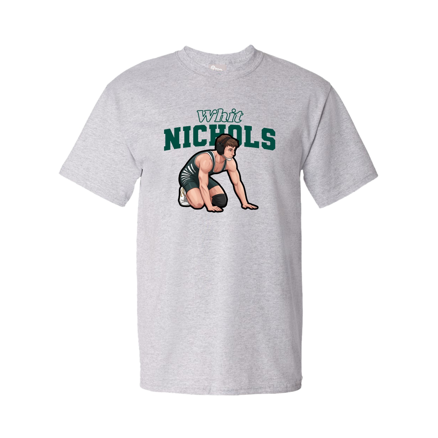 Tee — Name Arch in Grey