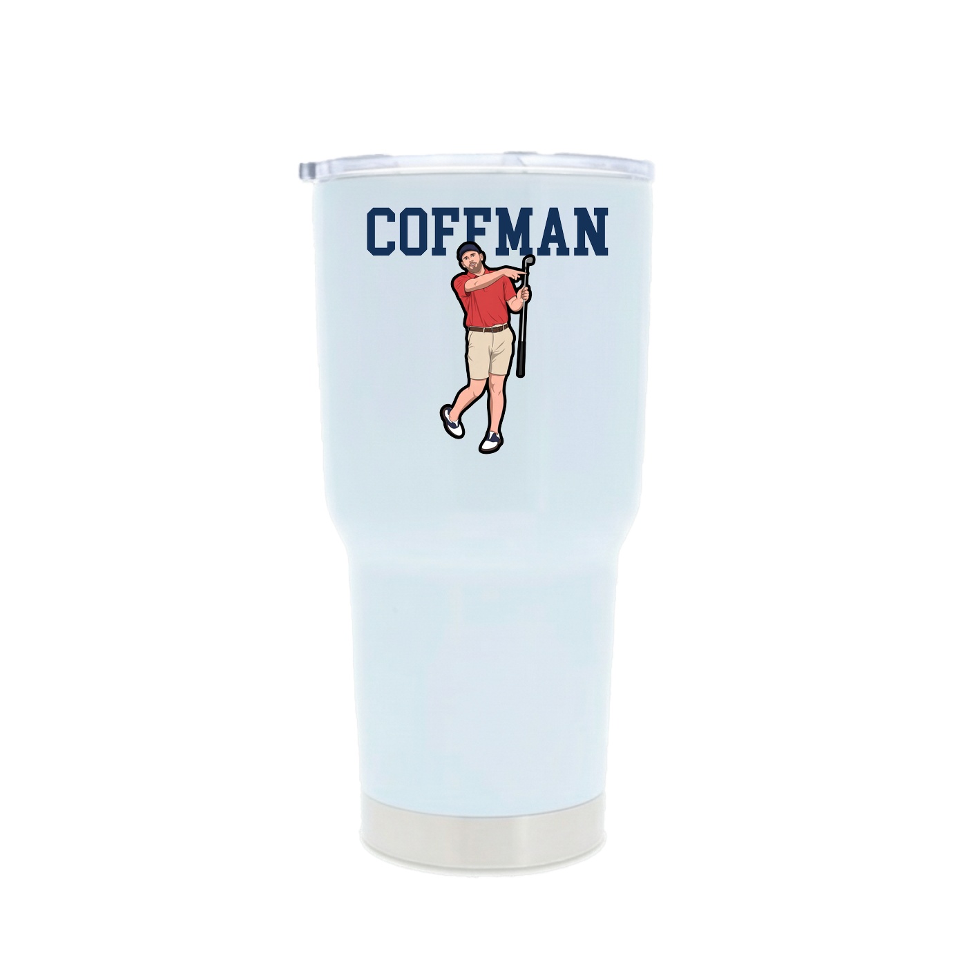 30oz Stainless Steel Tumbler — Shirsey in White