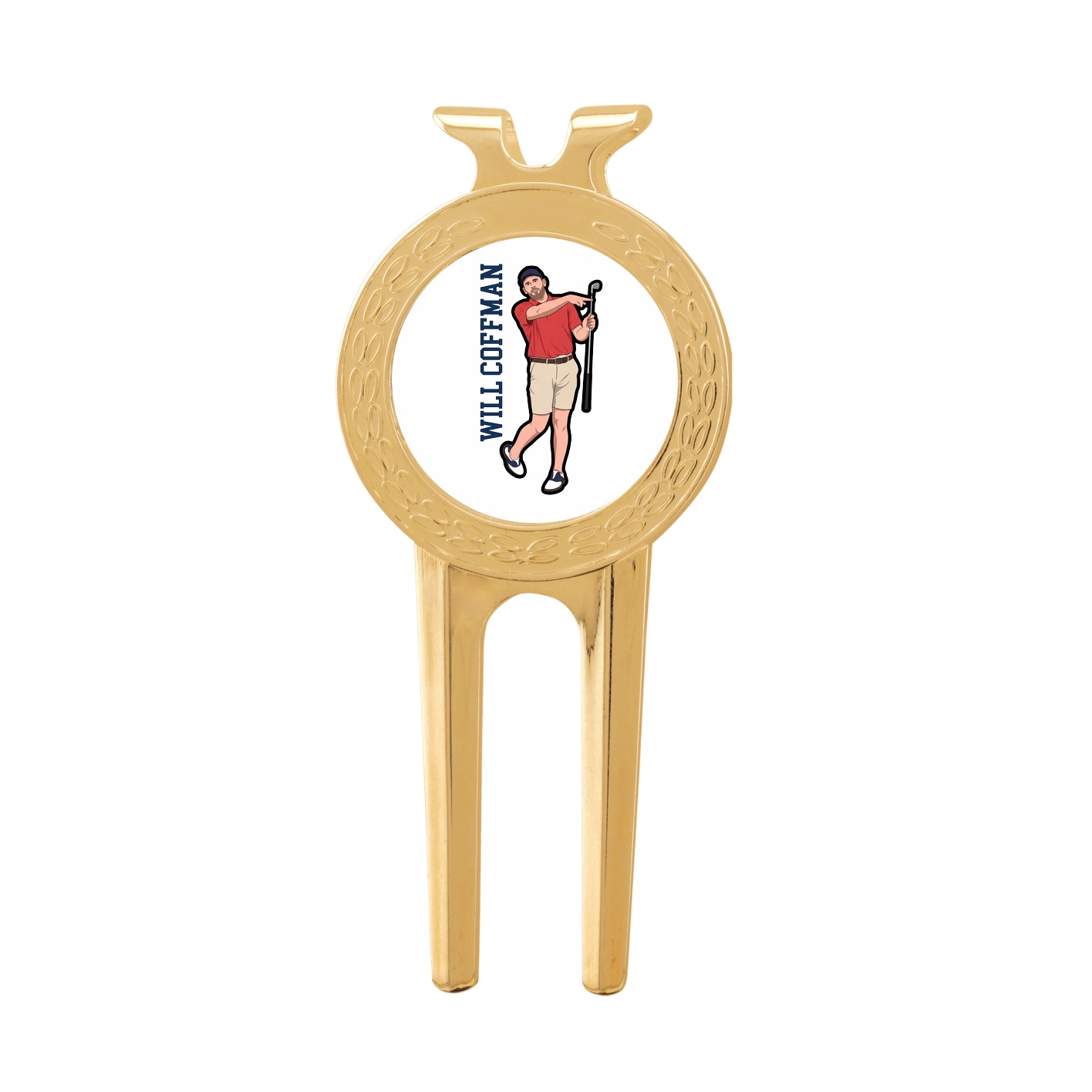 Divot Tool with Ball Marker — Name Vertical in Classic