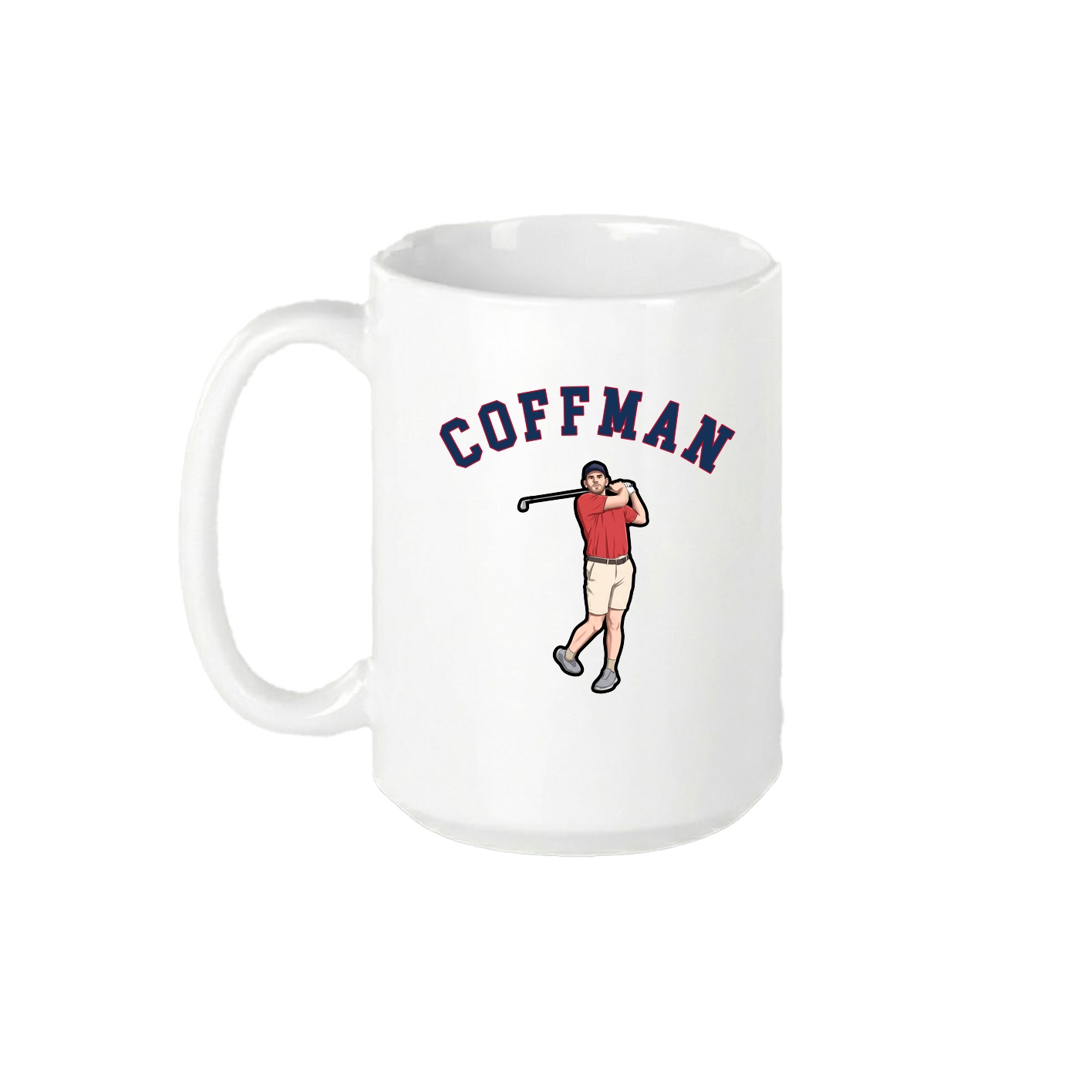 15oz Coffee Mug — Shirsey Arch in White