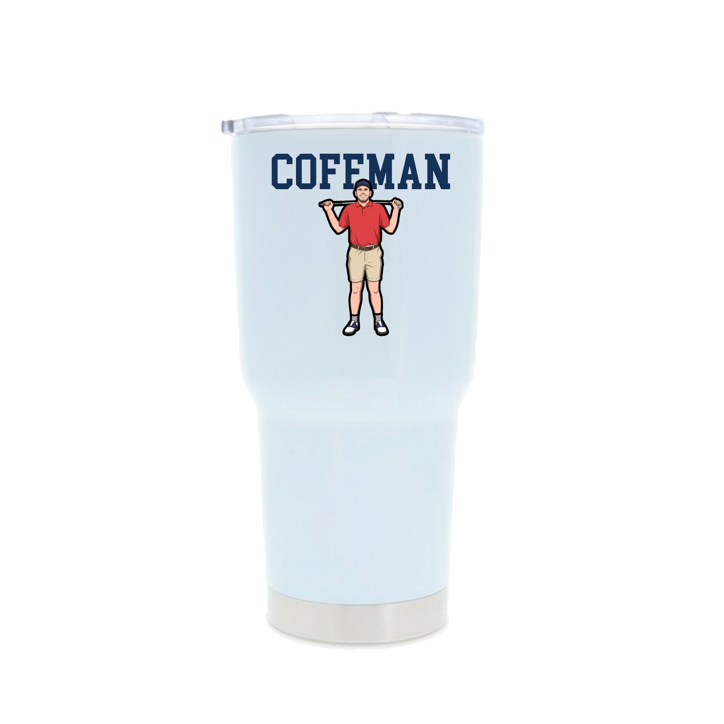 30oz Stainless Steel Tumbler — Shirsey in White