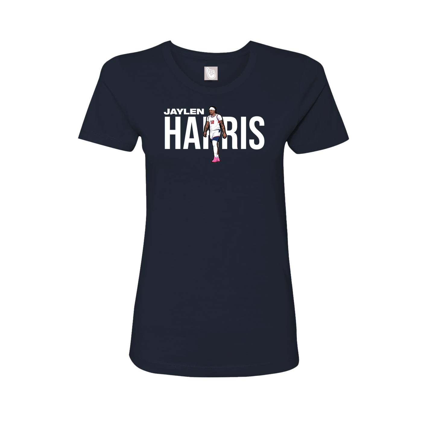 Womens Tee — Player Name in Navy