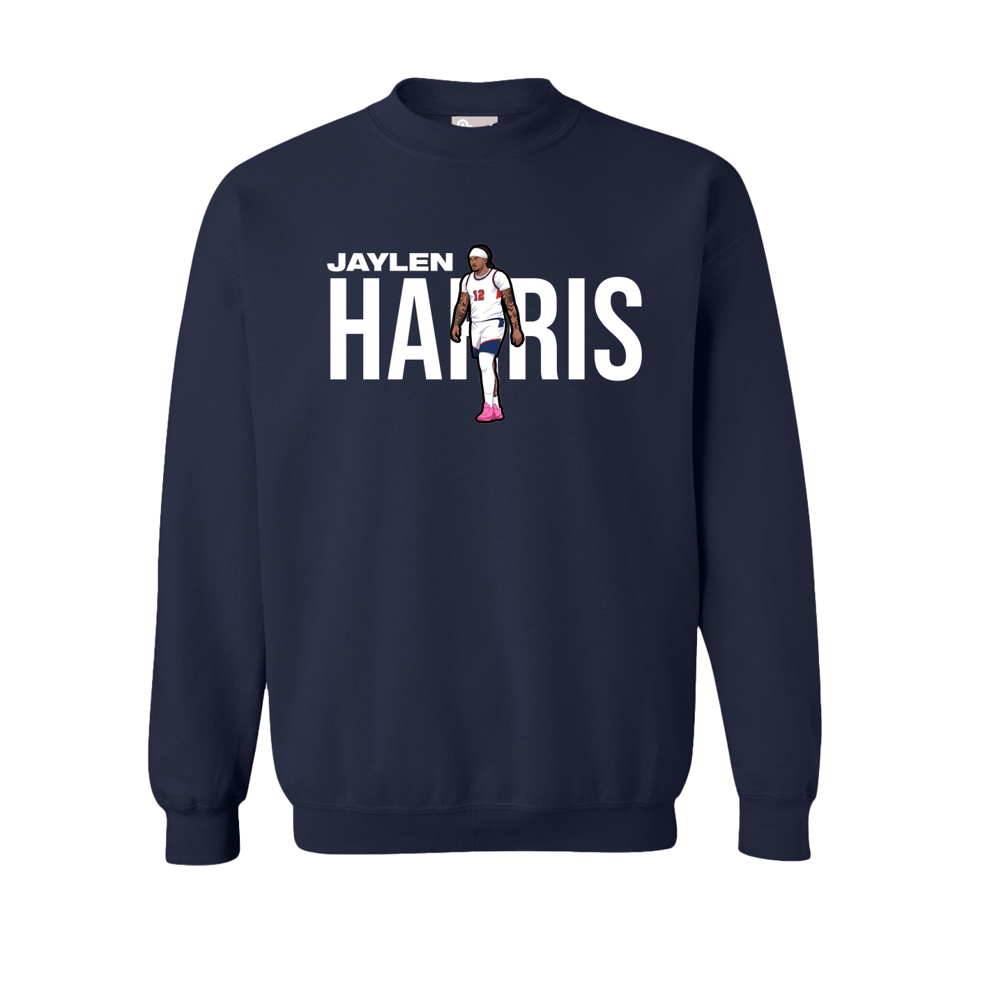 Fleece Crew — Player Name in Navy